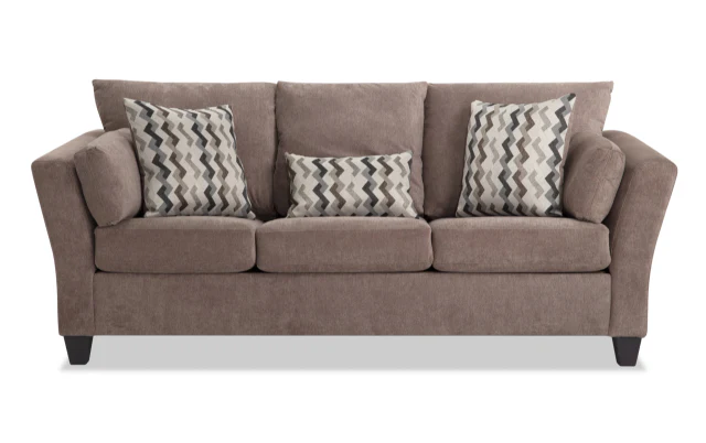 1061 Flair Arm Mocha or Charcoal Sofa and Loveseat Set - Image 5