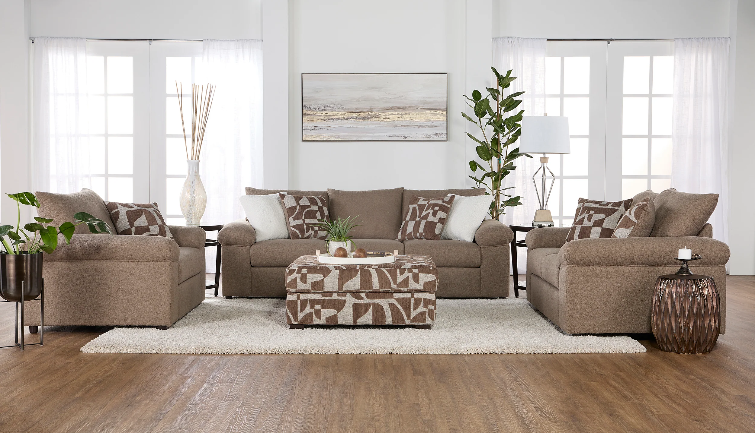 19900 Cush Sofa & Loveseat Set
