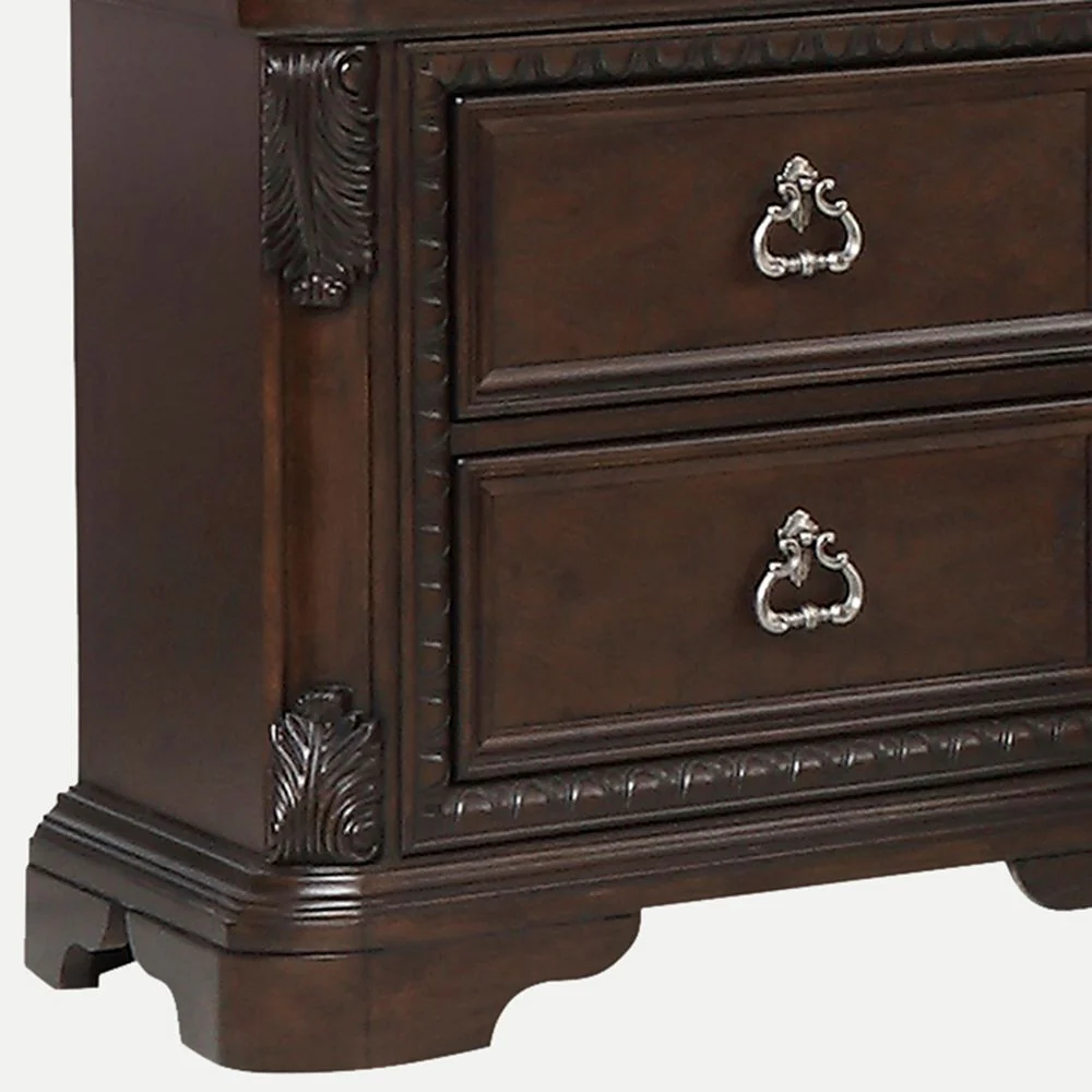 2 Drawer Nightstand - Mahogany - Image 4