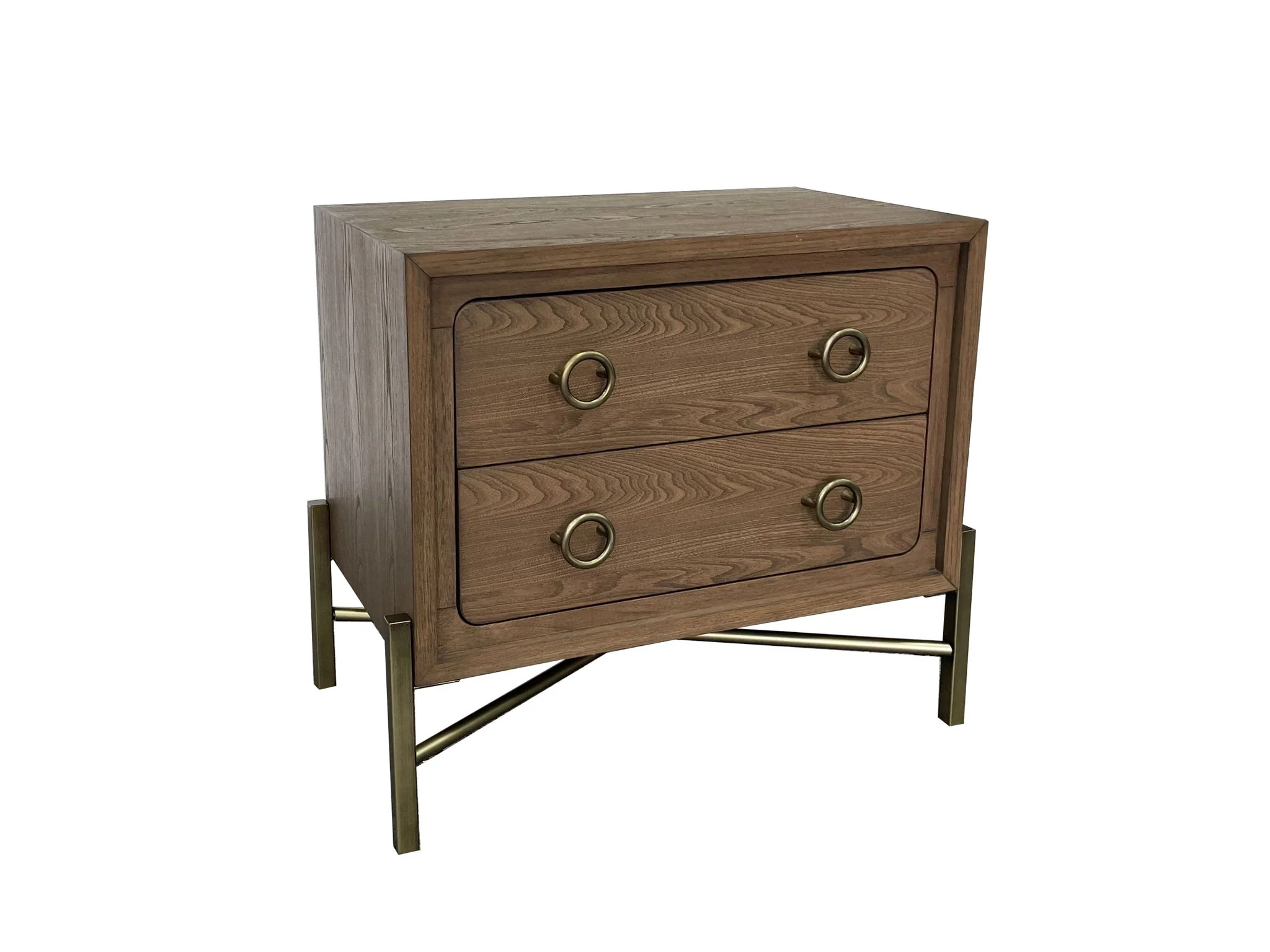 2 Drawer Nightstand With USB - Latte - Image 4