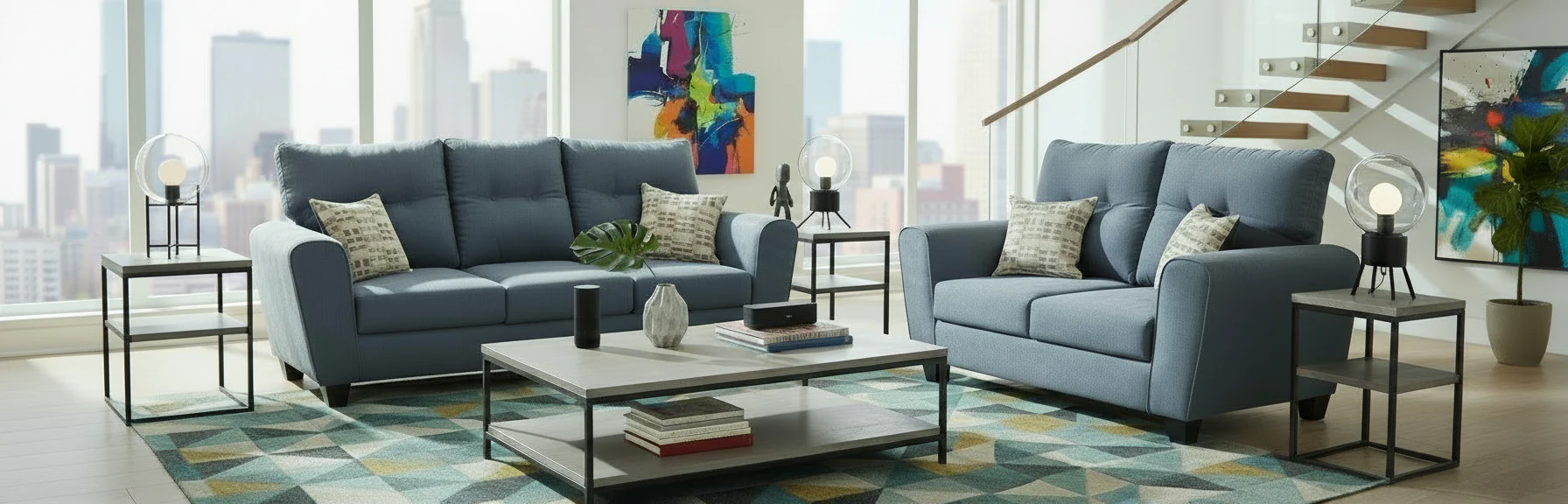 2800 Sofa and Loveseat Set by L&A - Image 2