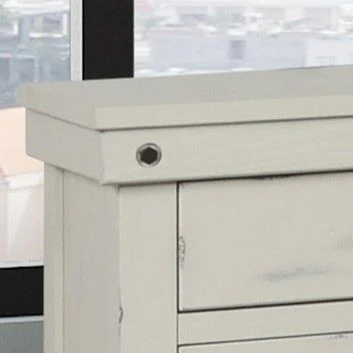 3 Drawer Elegant Nightstand - White - Image 3