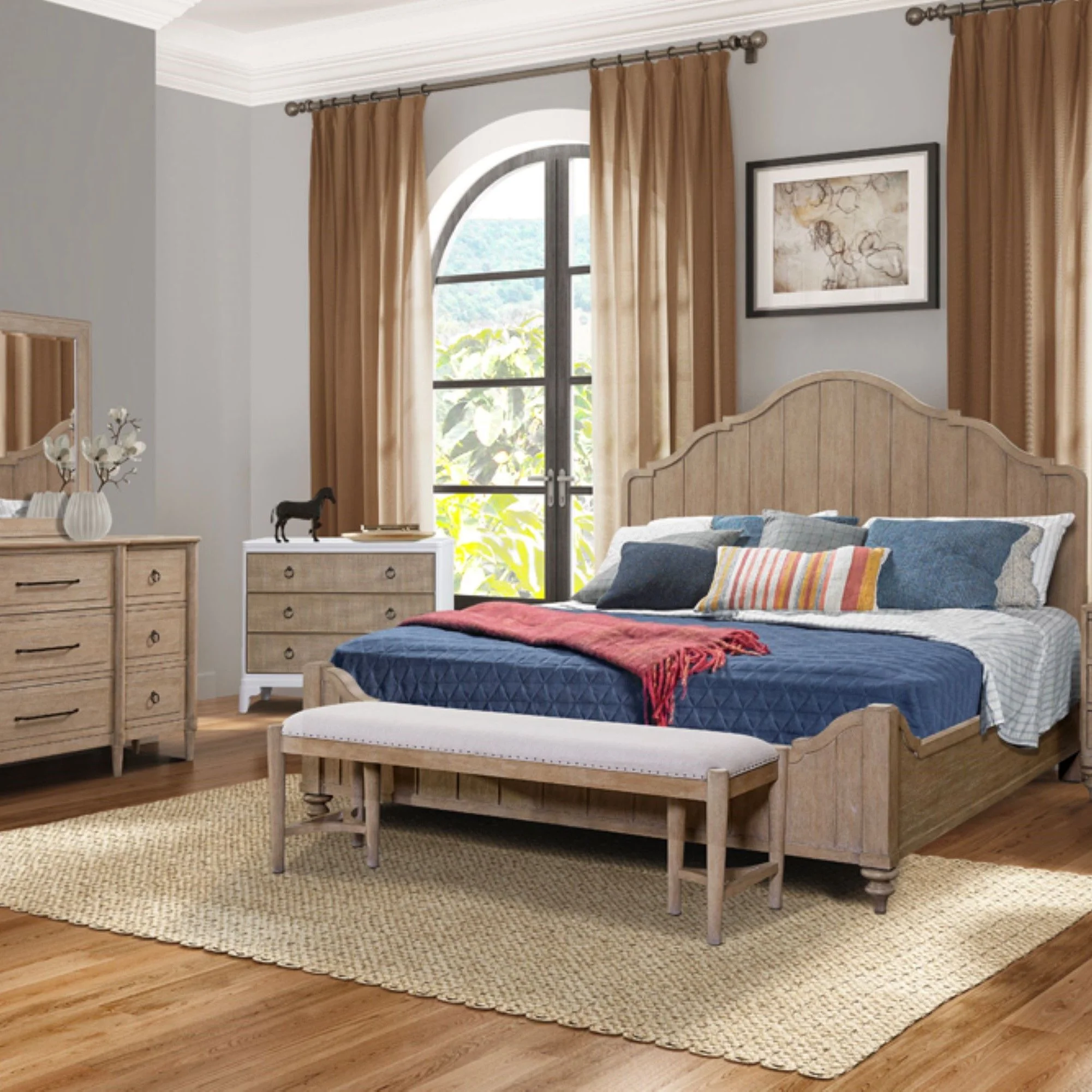 3 Drawer Nightstand - Sand - Image 2