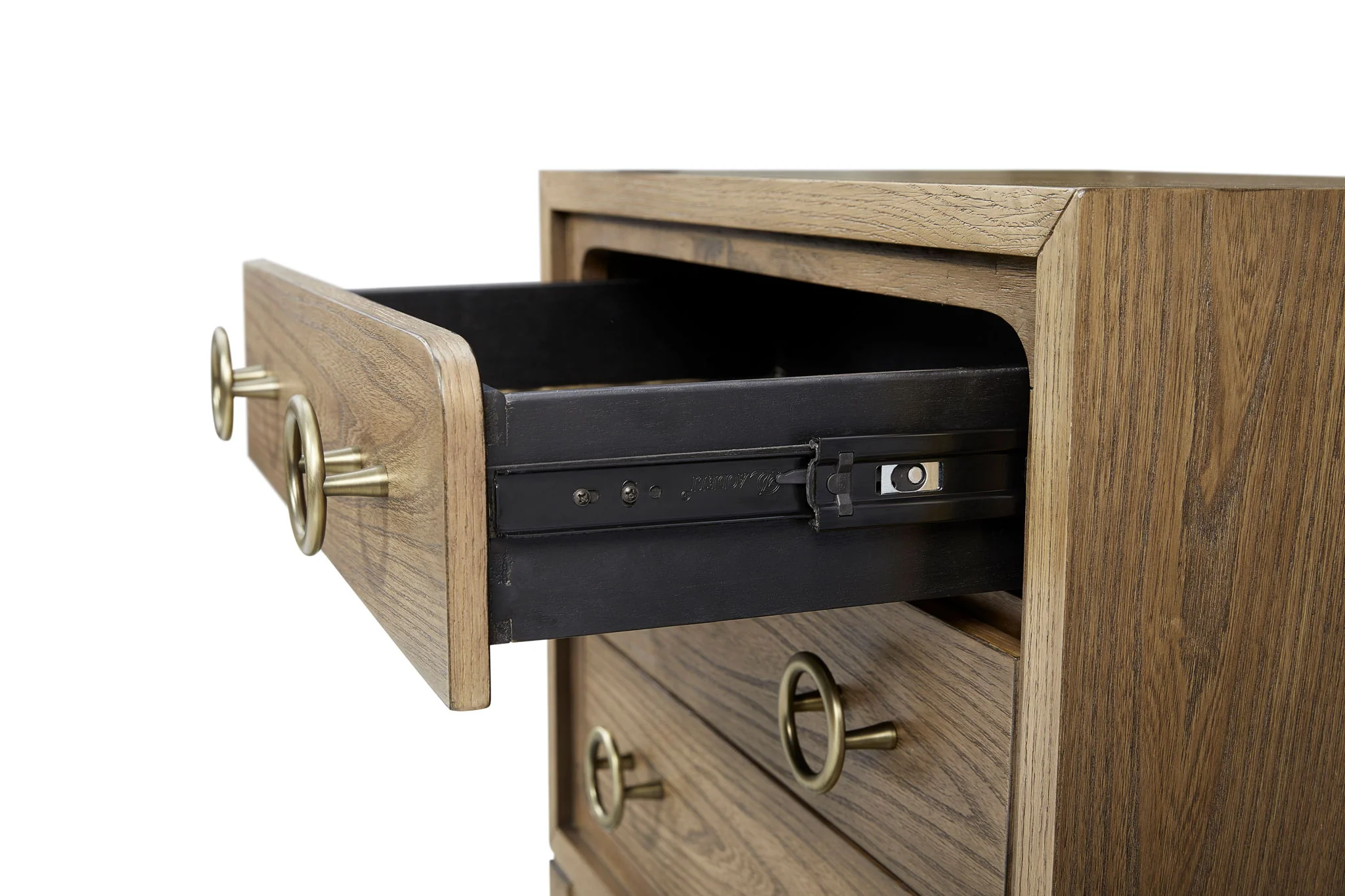 3 Drawer Nightstand With USB - Latte - Image 2