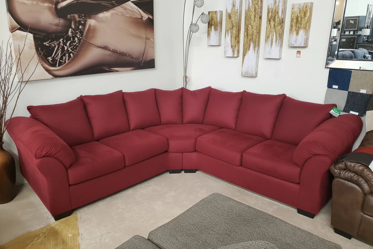 4545 2 Piece Sectional by L&A Customs - 50 colors available - Image 6
