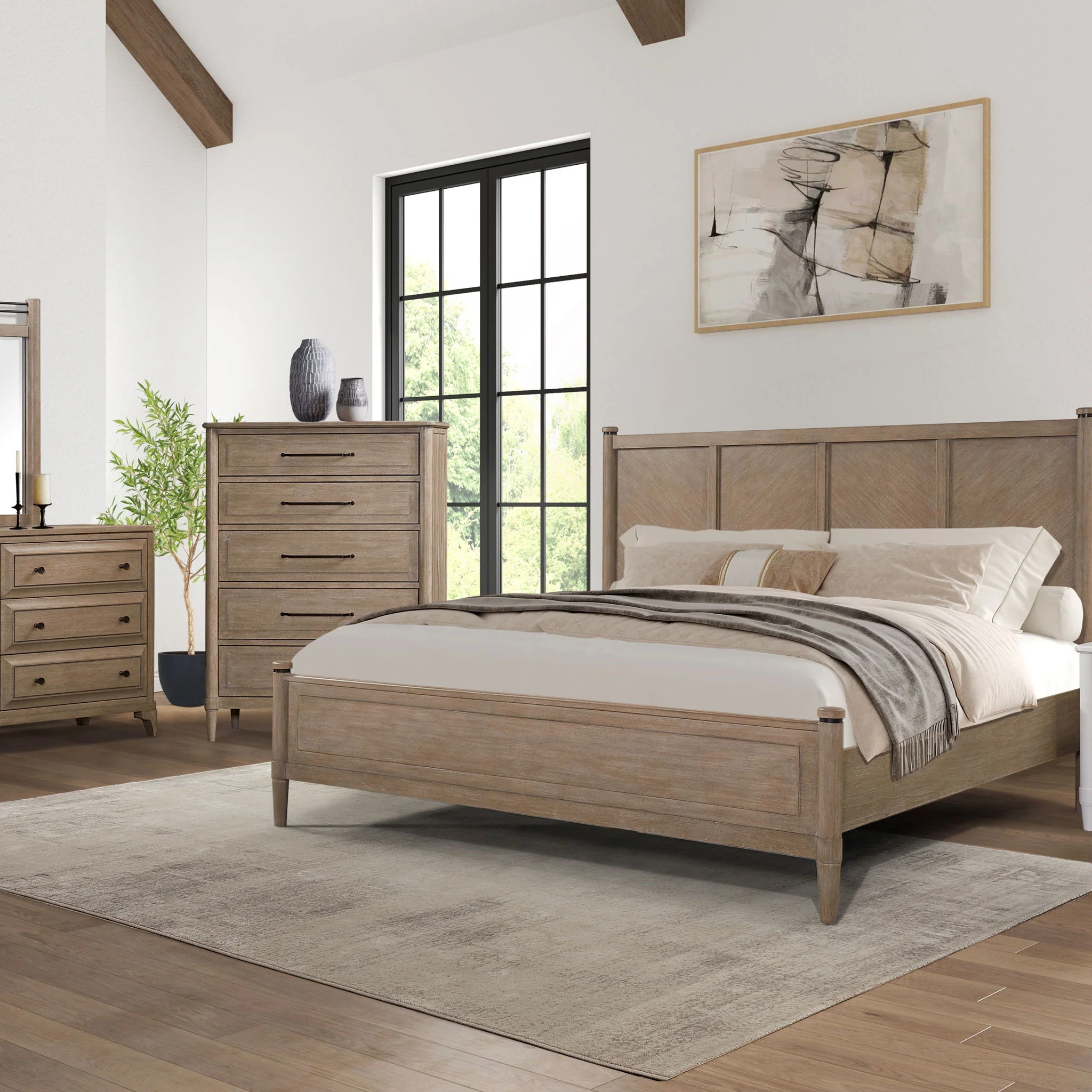 5 Drawer Chest - Sand - Image 2