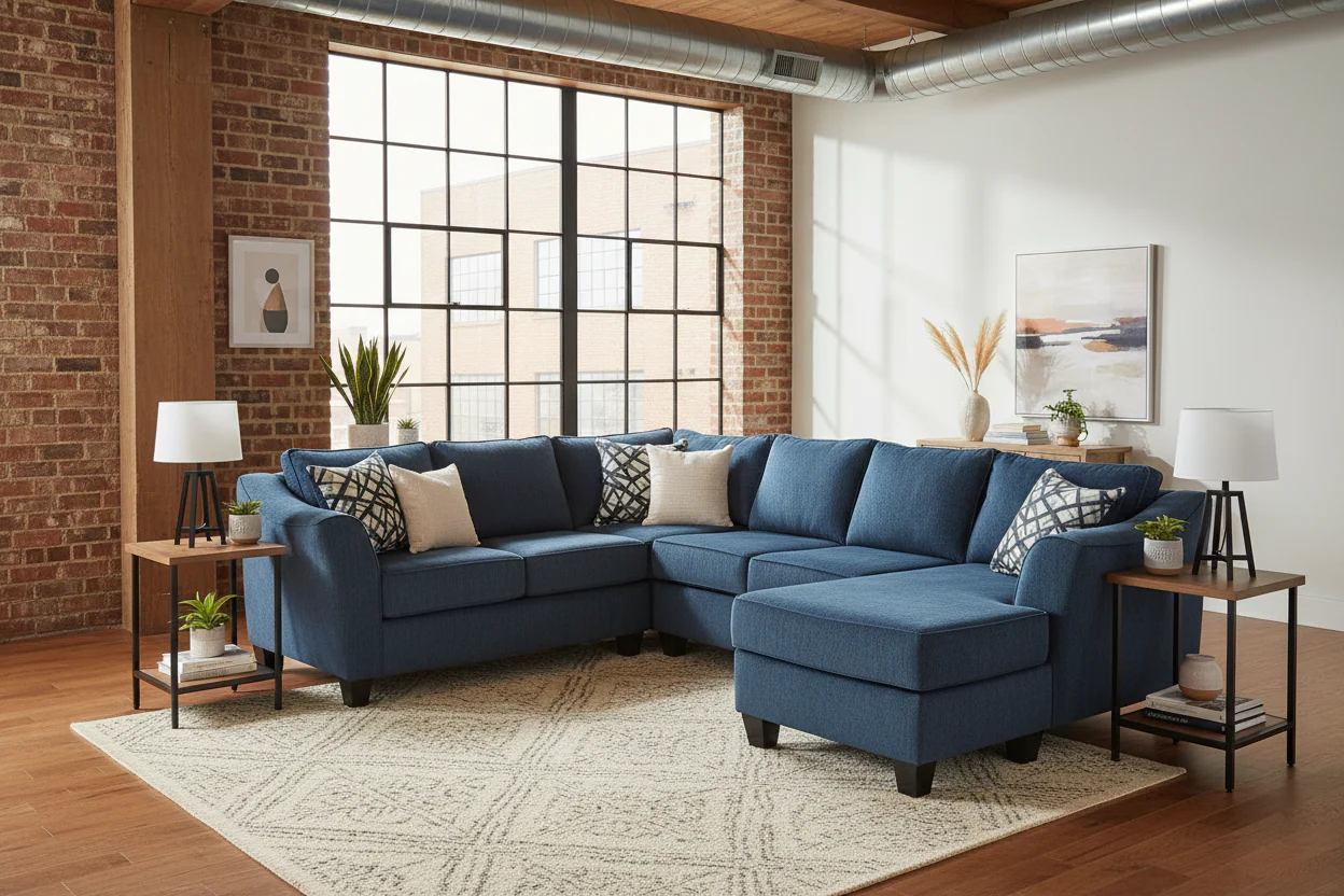5380 3pc Wraparound Sectional with Chaise by L&A Customs - 50 Colors Available - Image 3