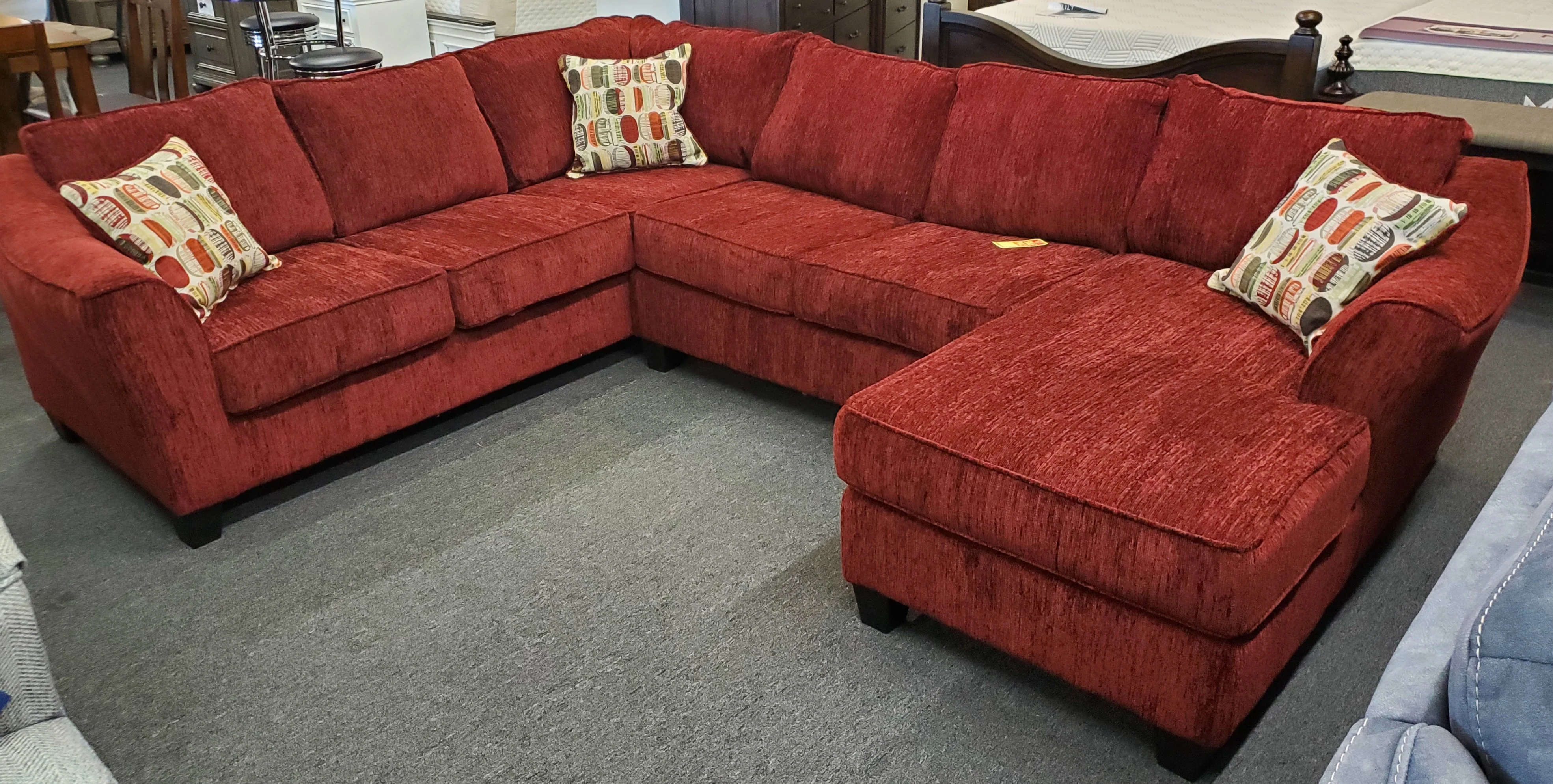 5380 3pc Wraparound Sectional with Chaise by L&A Customs - 50 Colors Available - Image 6