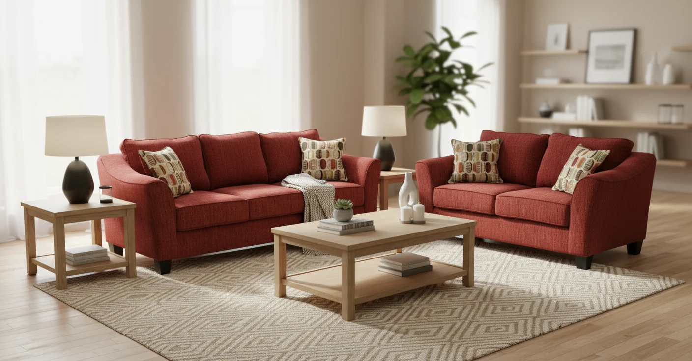5380 Sofa and Loveseat Set by L&A - Image 3