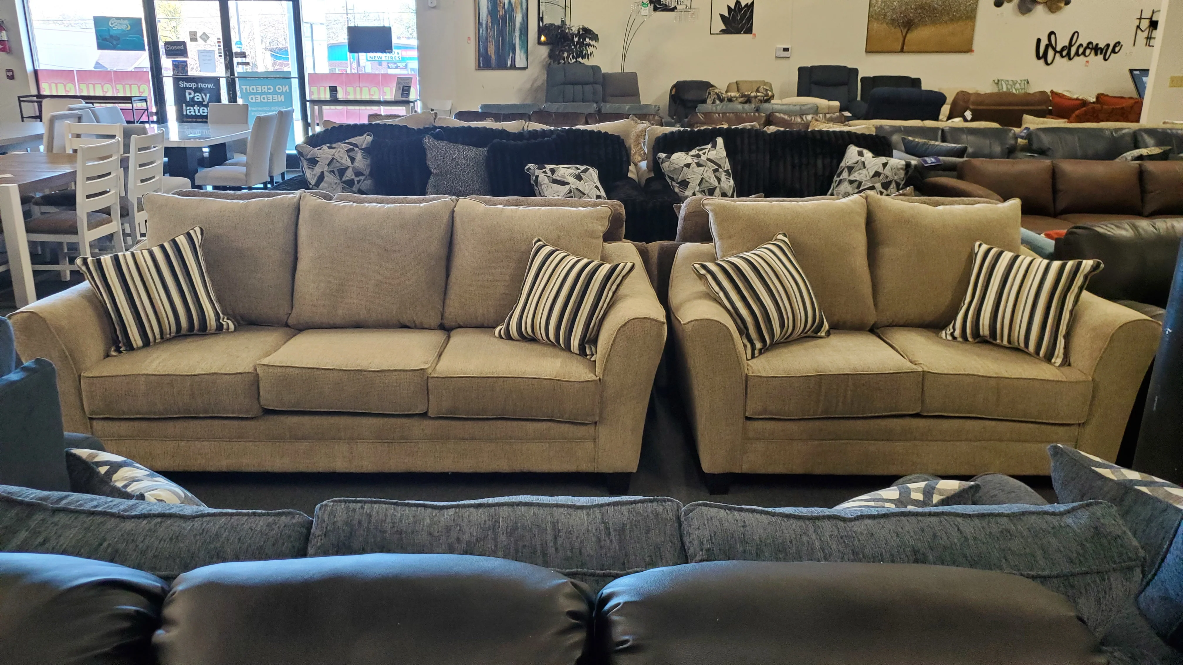 5380 Sofa and Loveseat Set by L&A - Image 7