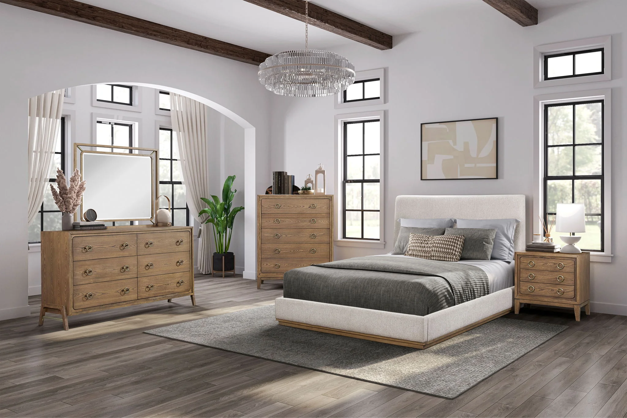 6 Drawer Dresser - Latte - Image 4
