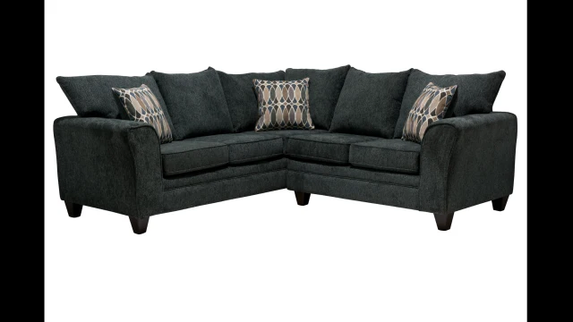 6828 Sectional in Charcoal - Image 2