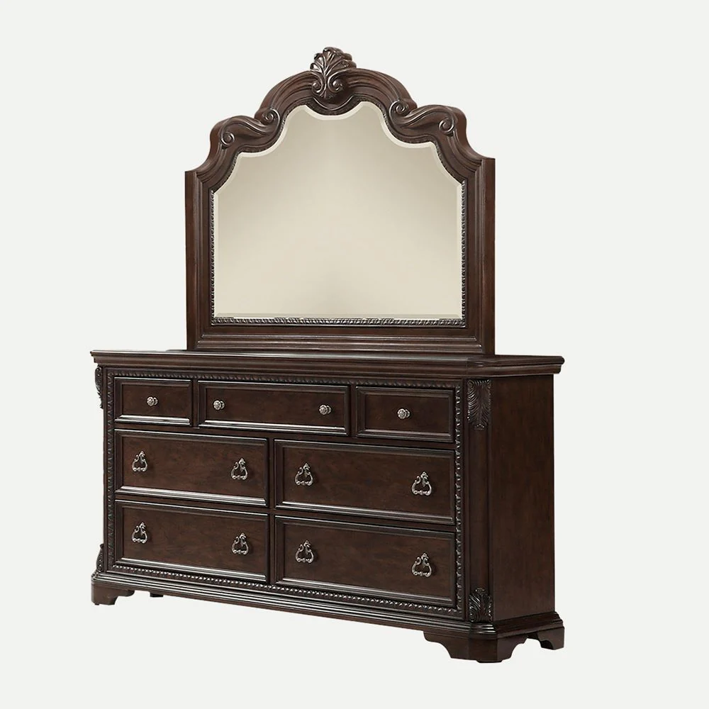 7 Drawer Dresser - Mahogany - Image 3