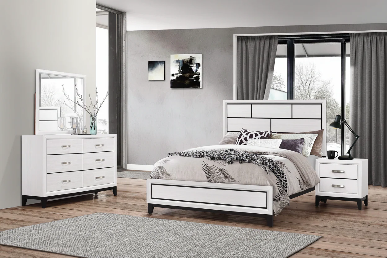 Akerson Chalk White Bedroom Suites by Crown Mark - Image 10