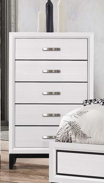 Akerson Chalk White Bedroom Suites by Crown Mark - Image 5
