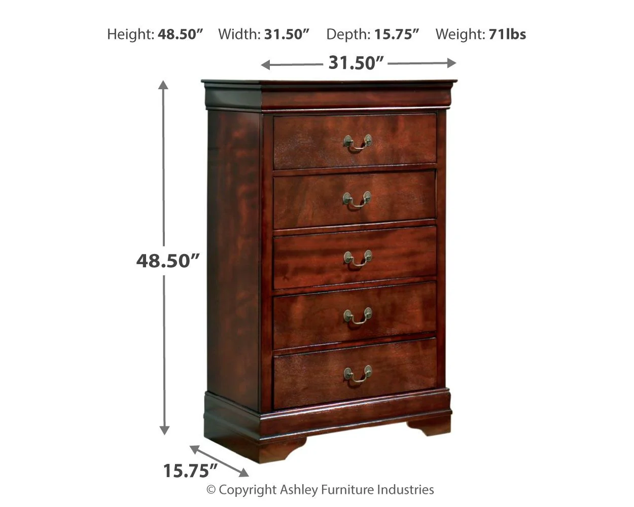 Alisdair - Chest - Reddish Brown - Image 4