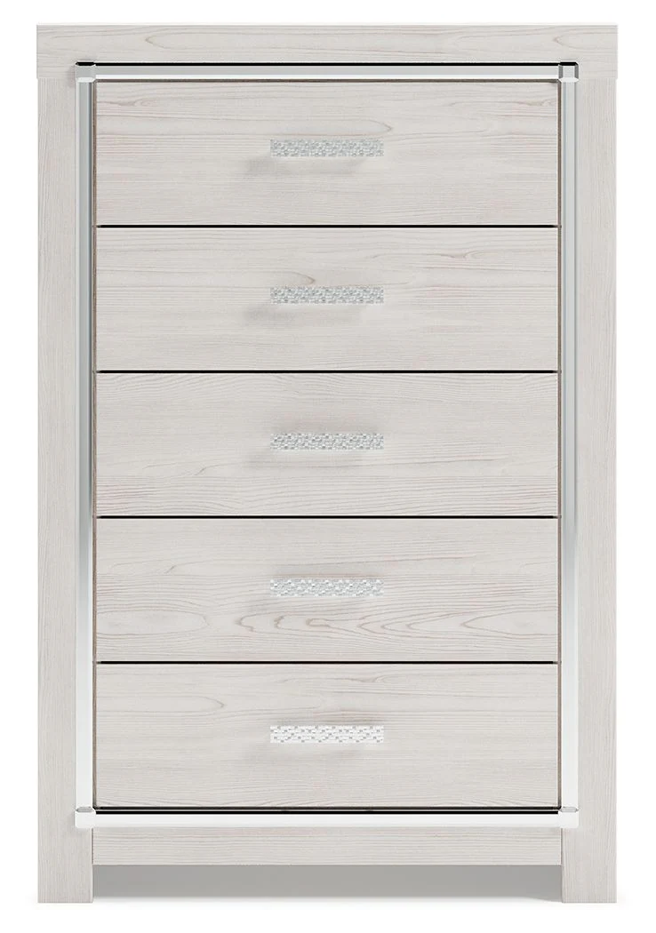 Altyra - Five Drawer Chest - White - Image 2