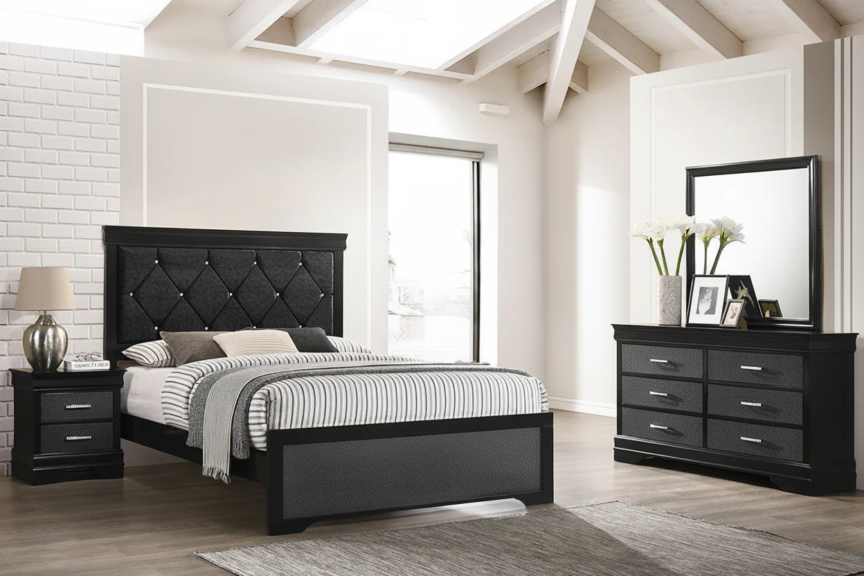 Amalia Black Bedroom Suites - Image 2
