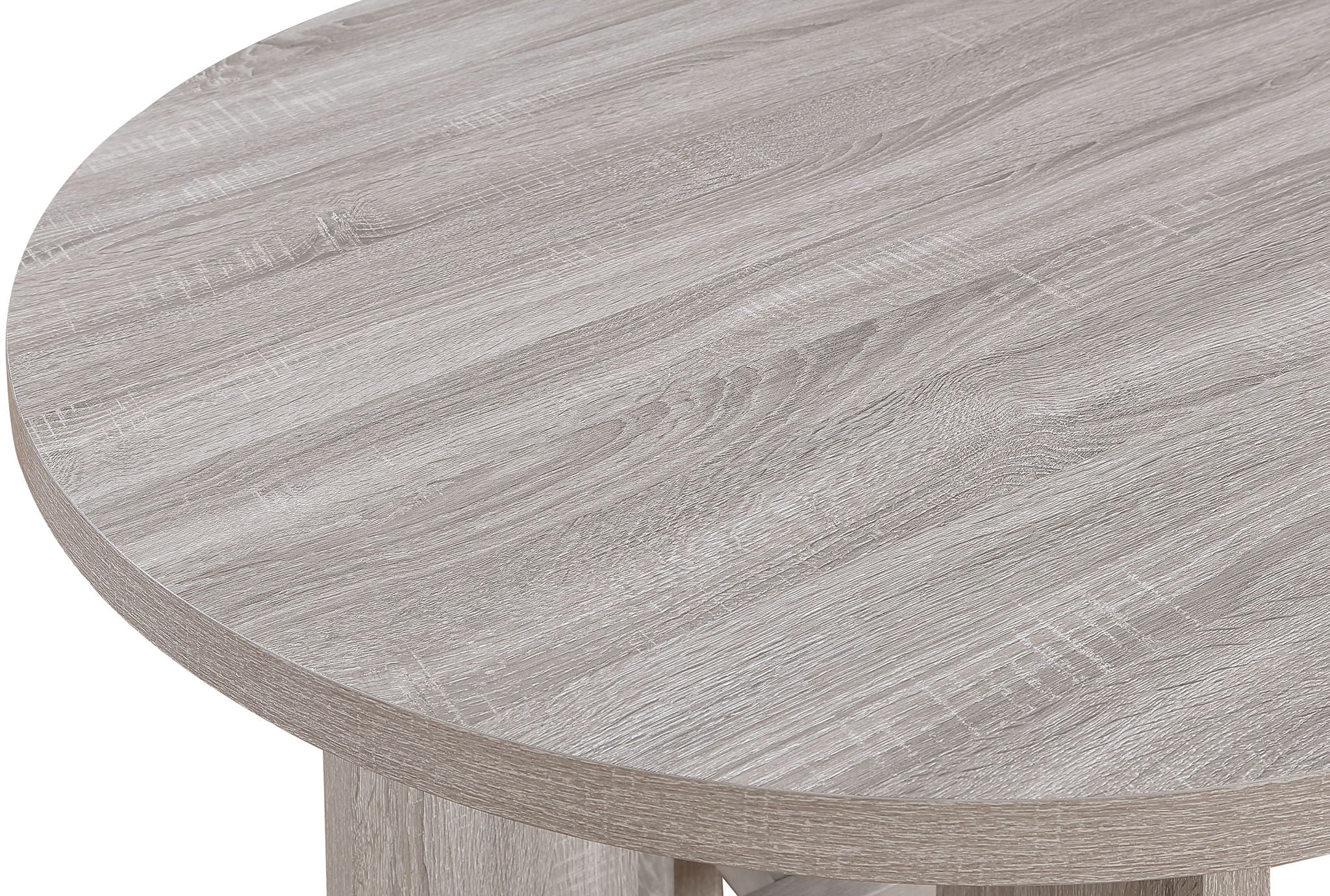 Amara - 5 Piece Round Dining Set Drift Wood - Drift Wood - Image 4