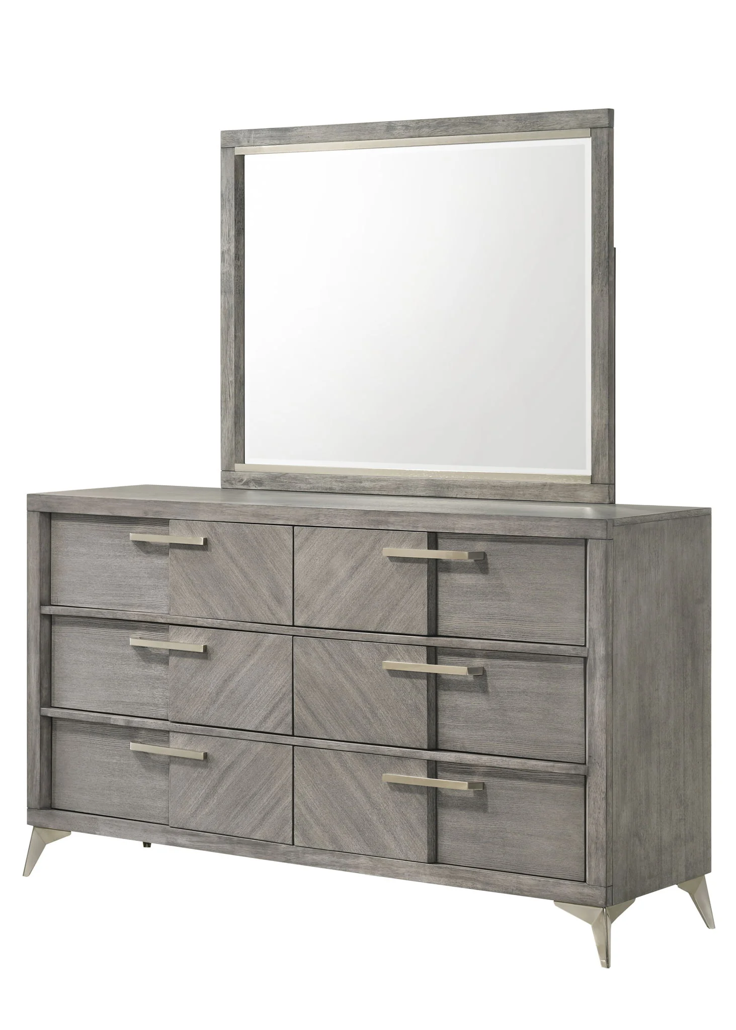 Aries - 6 Drawer Dresser - Gray - Image 2