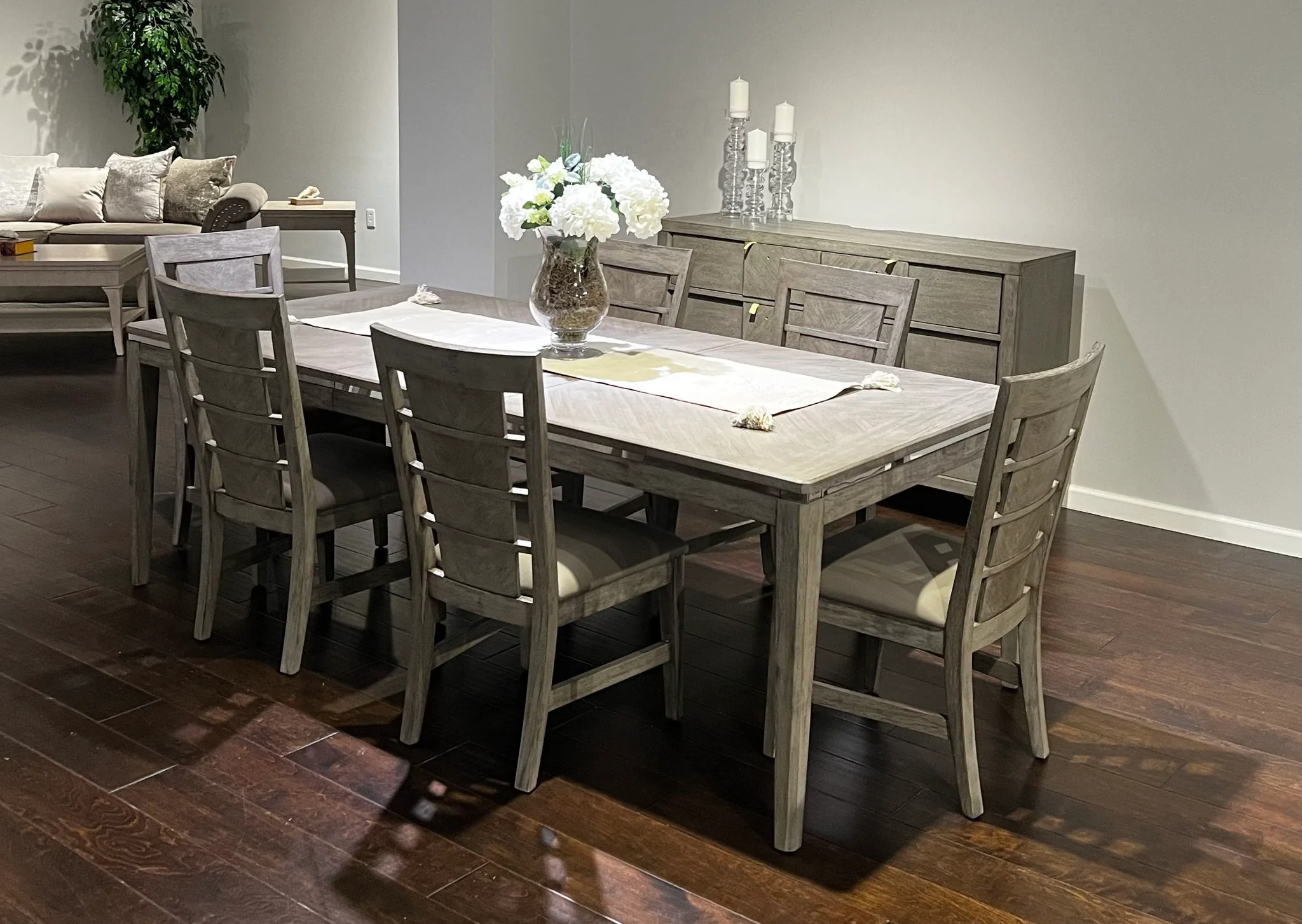 Aries - Rectangle Dining Table - Gray - Image 2