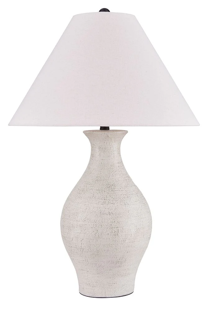 Ashbend - Ceramic Table Lamp - Antique White