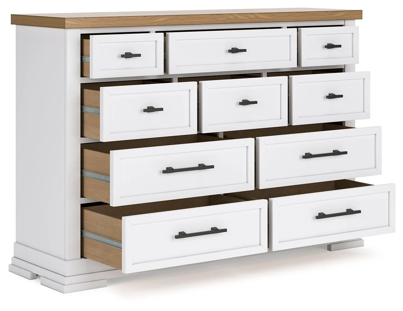 Ashbryn - Dresser - White / Natural - Image 4