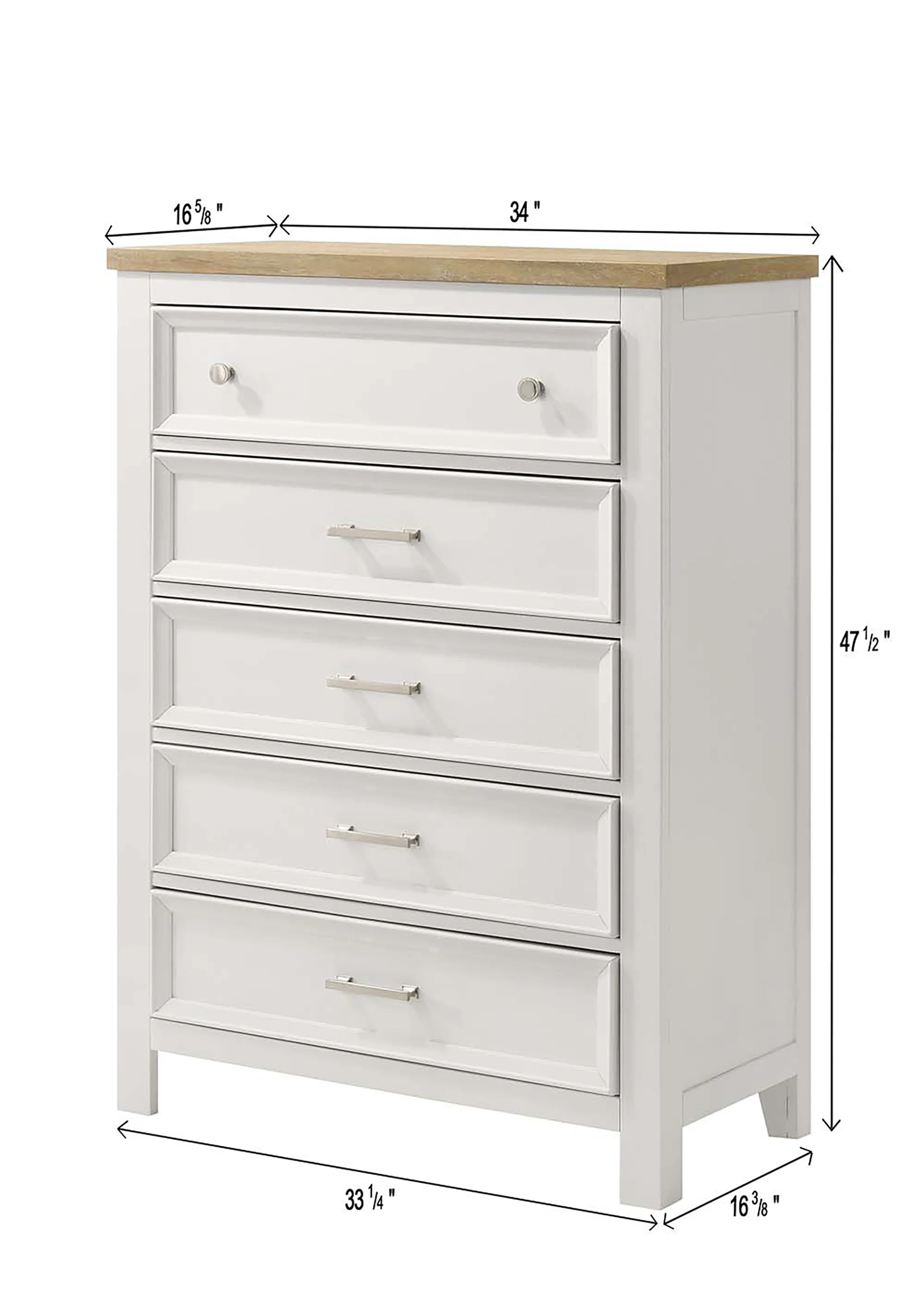 Aston 5 Drawer Chest - Image 2