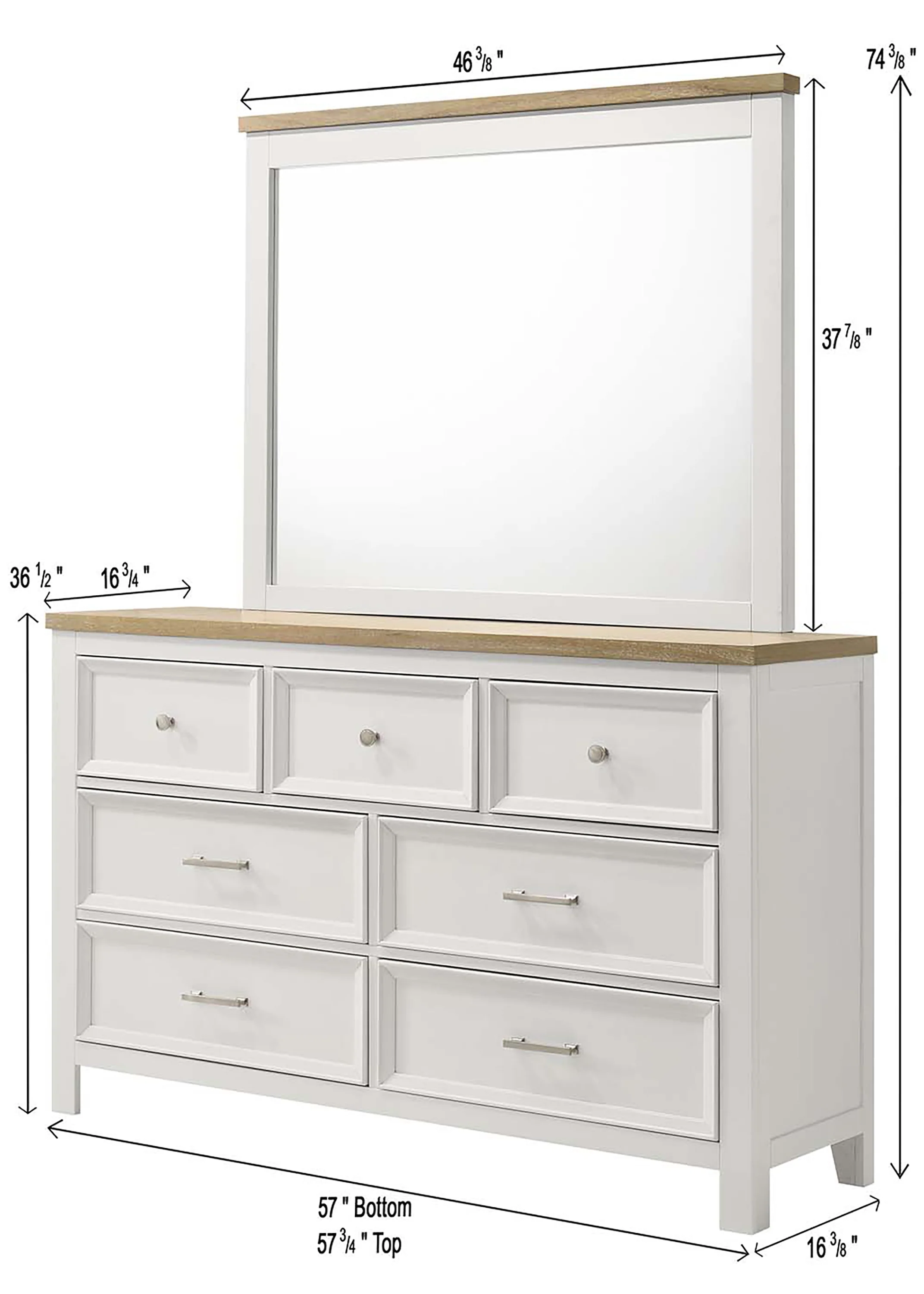 Aston Dresser with Optional Landscape Mirror - Image 3