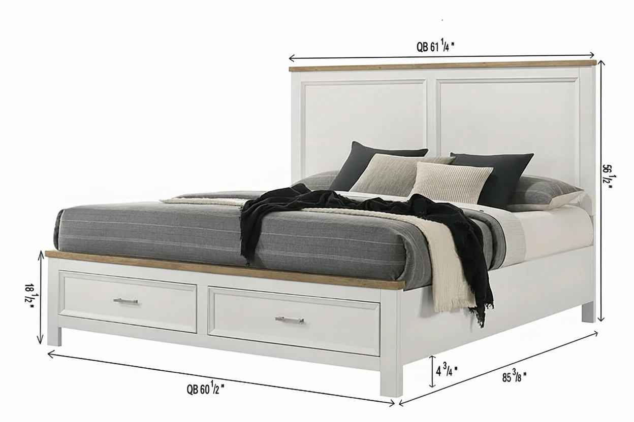Aston King or Queen Platform Storage Bed - Image 4