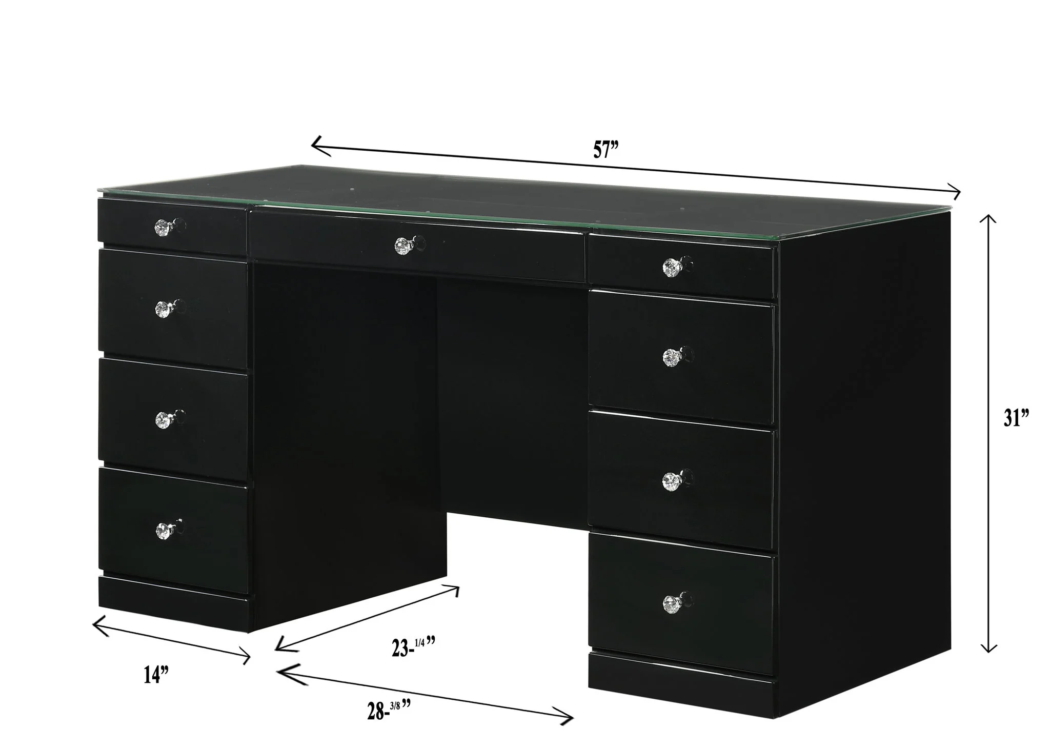 Avery - Vanity Set - Black - Image 4