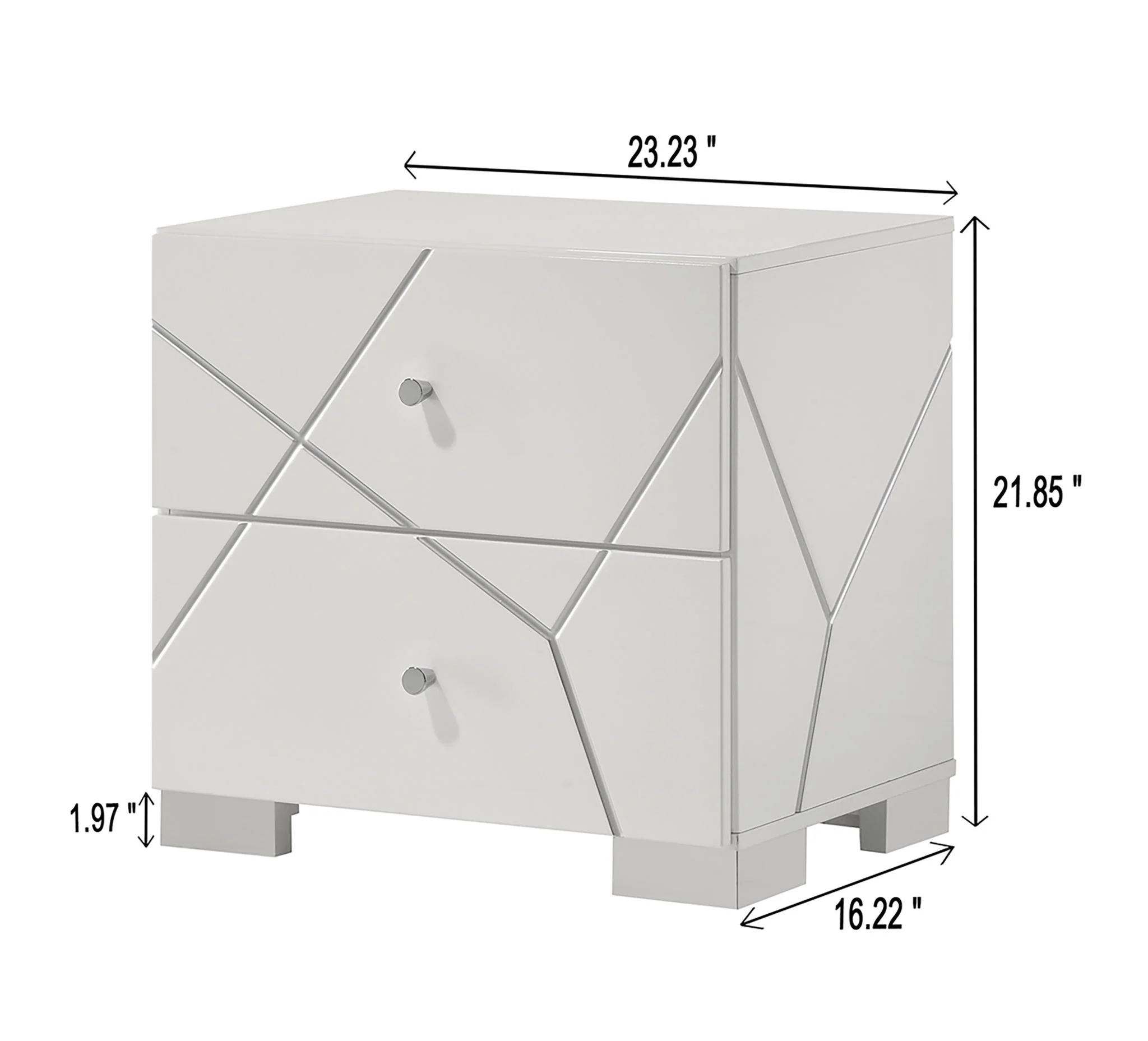 Ayla - Nightstand - White - Image 3