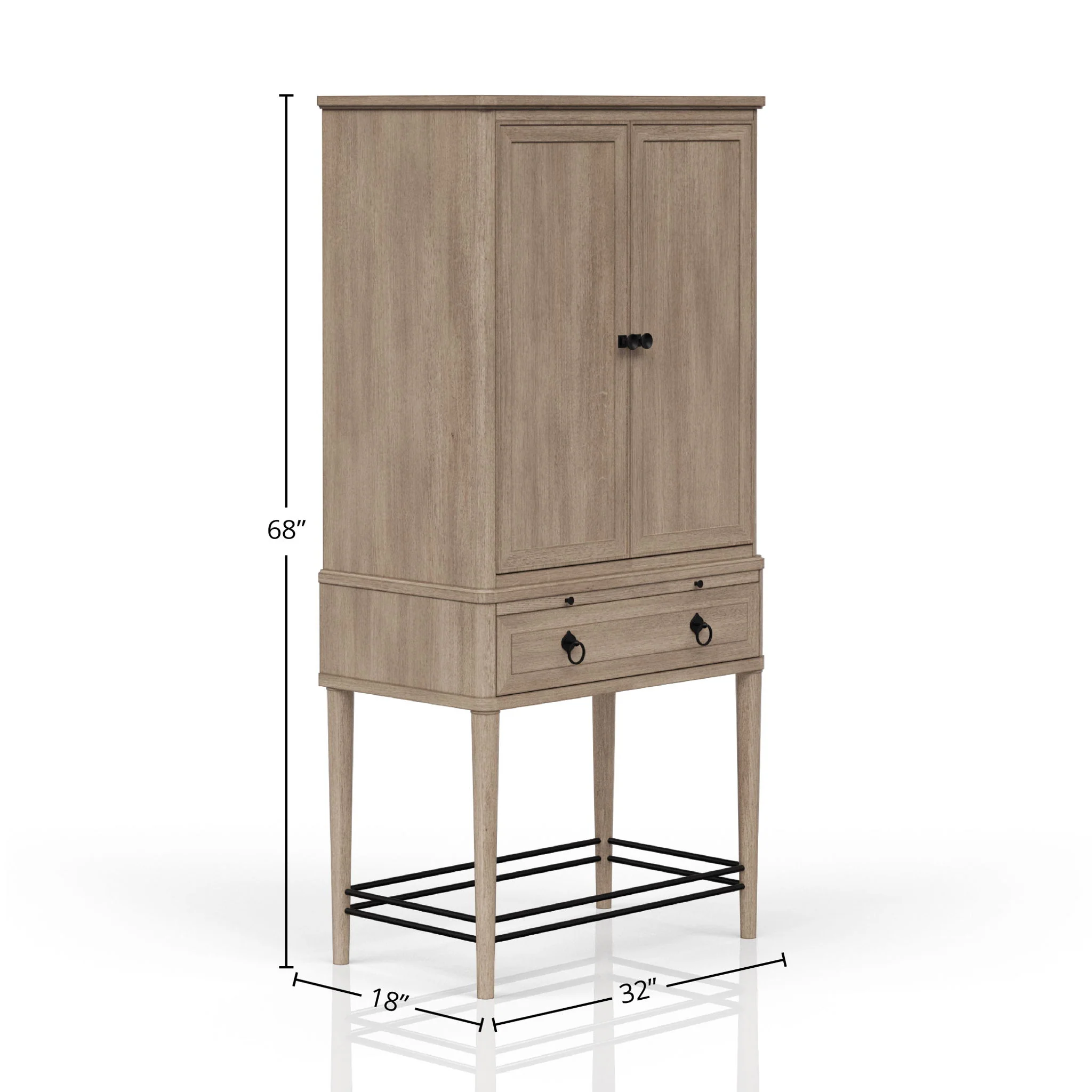 Bar Cabinet Colored - Sand - Image 3