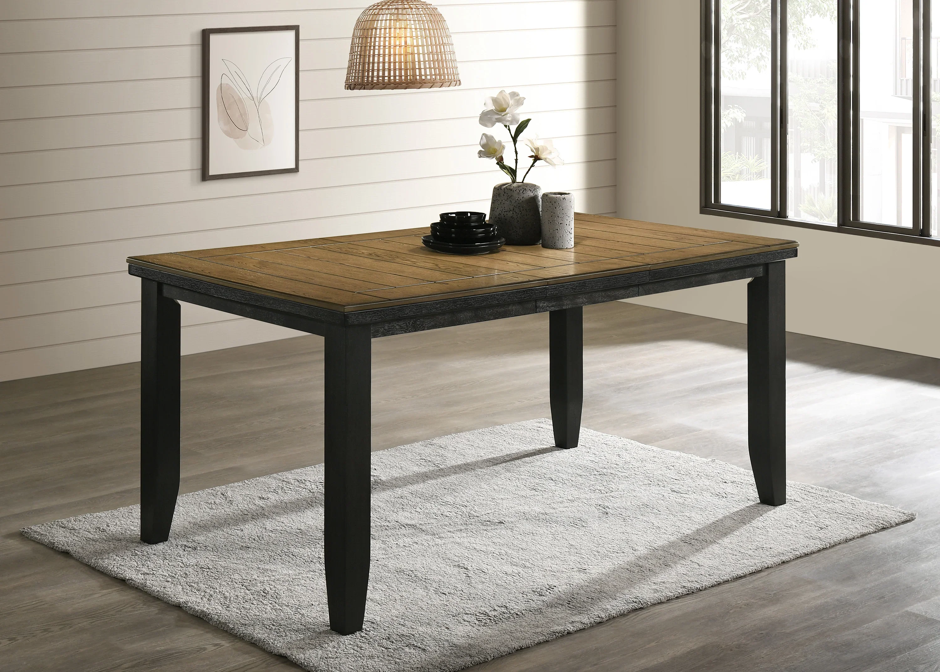 Bardstown Wheat Charcoal Counter Height Dining Sets by Crown Mark - Image 4