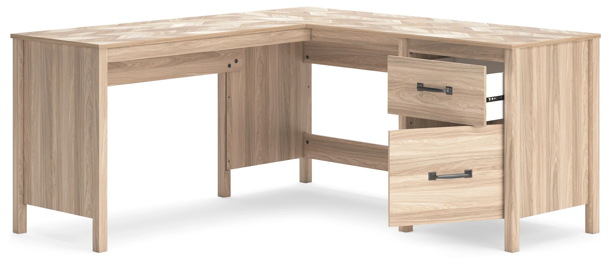 Battelle - 60" Home Office Desk With Return - Tan - Image 4