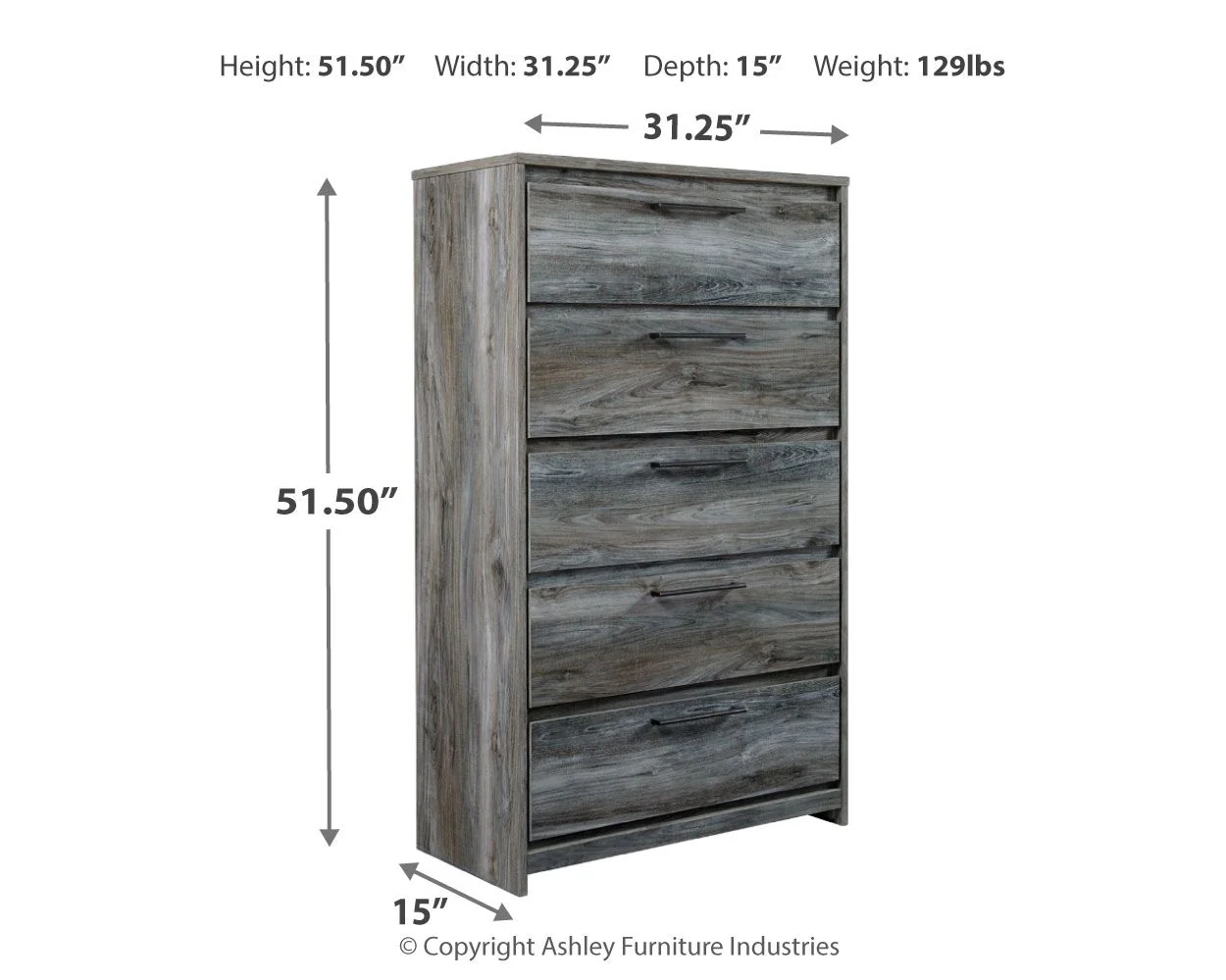 Baystorm - Panel Bedroom Set - Gray - Image 17