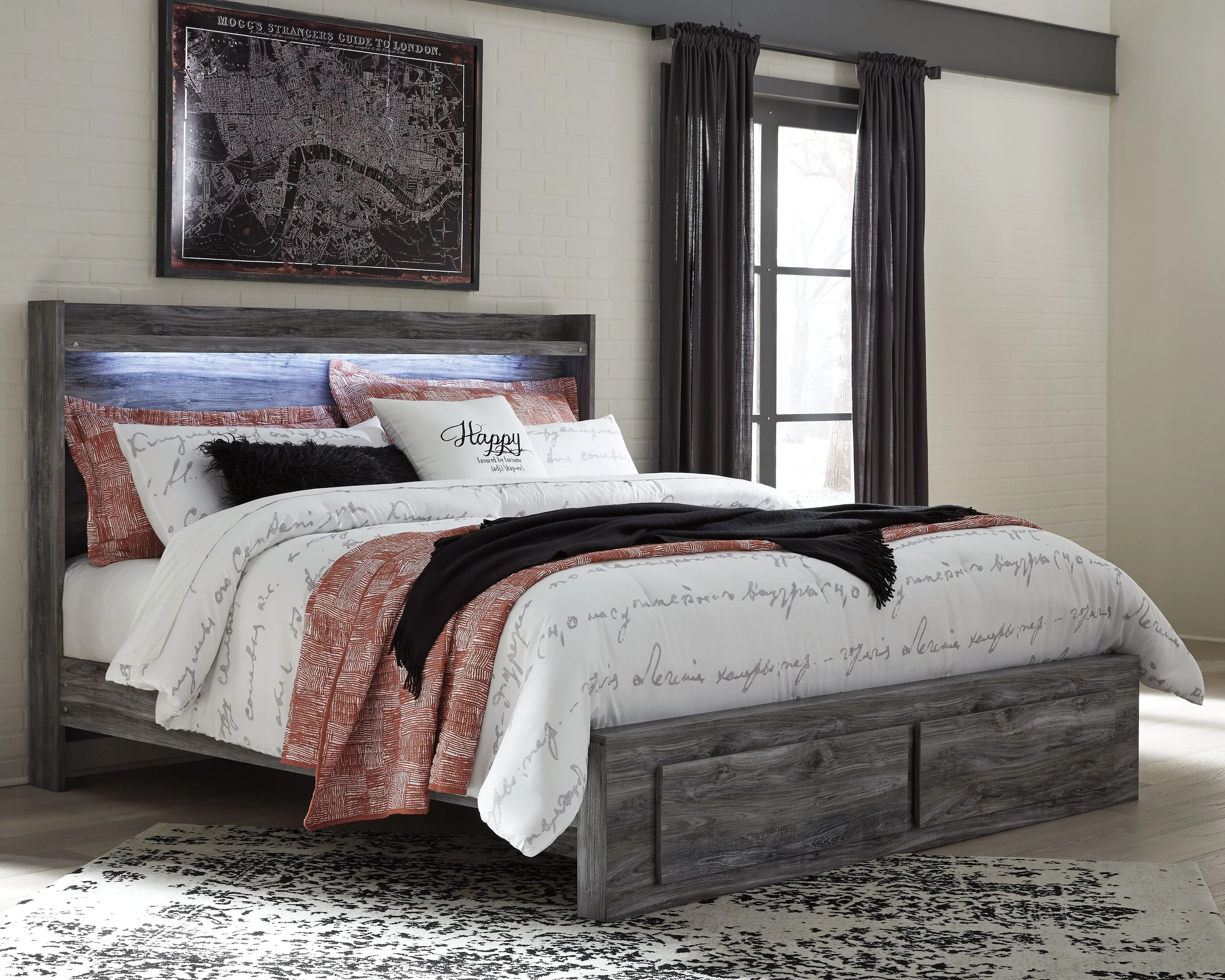 Baystorm - Panel Bedroom Set - Gray - Image 7