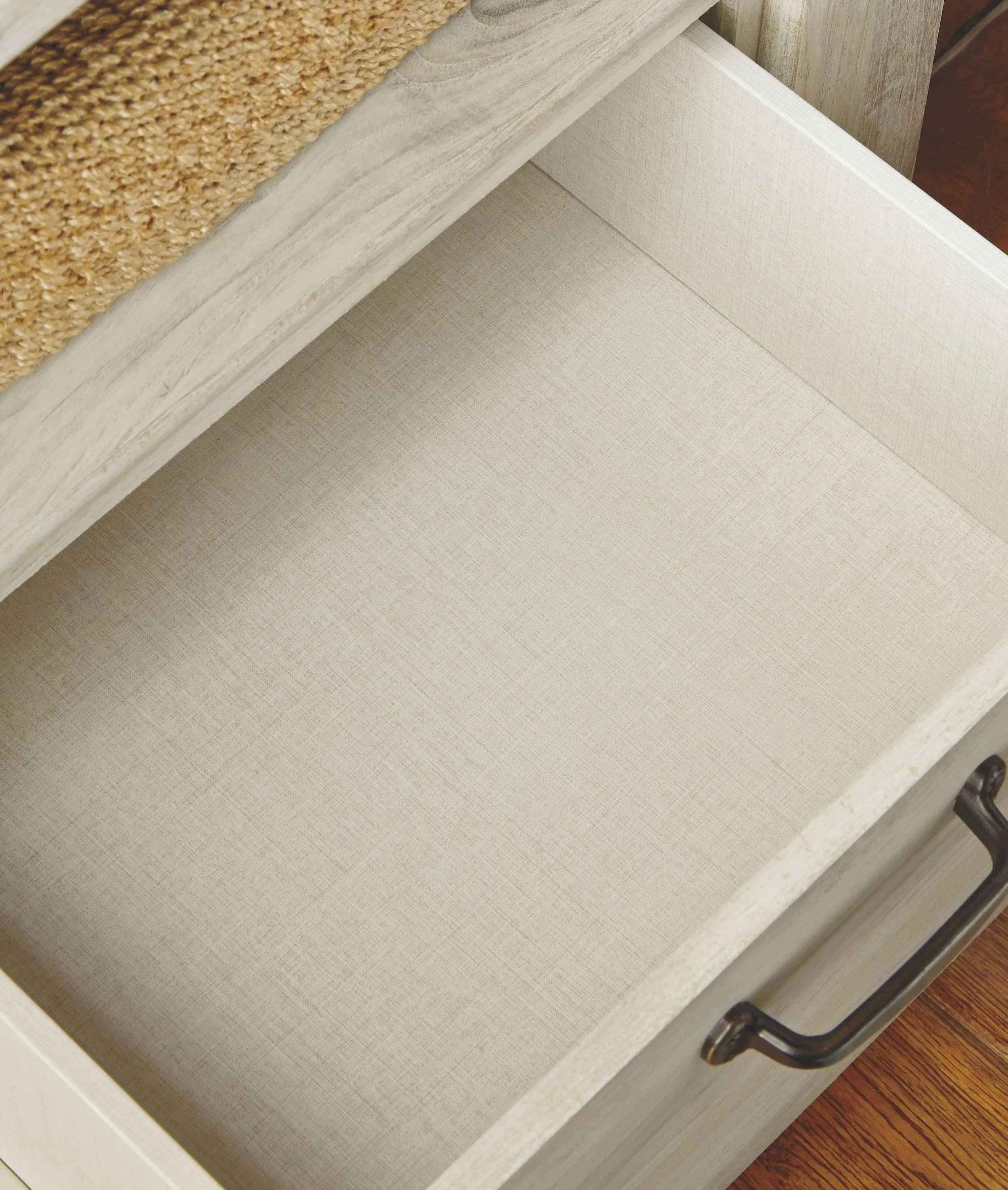 Bellaby - Five Drawer Chest - Whitewash - Image 3