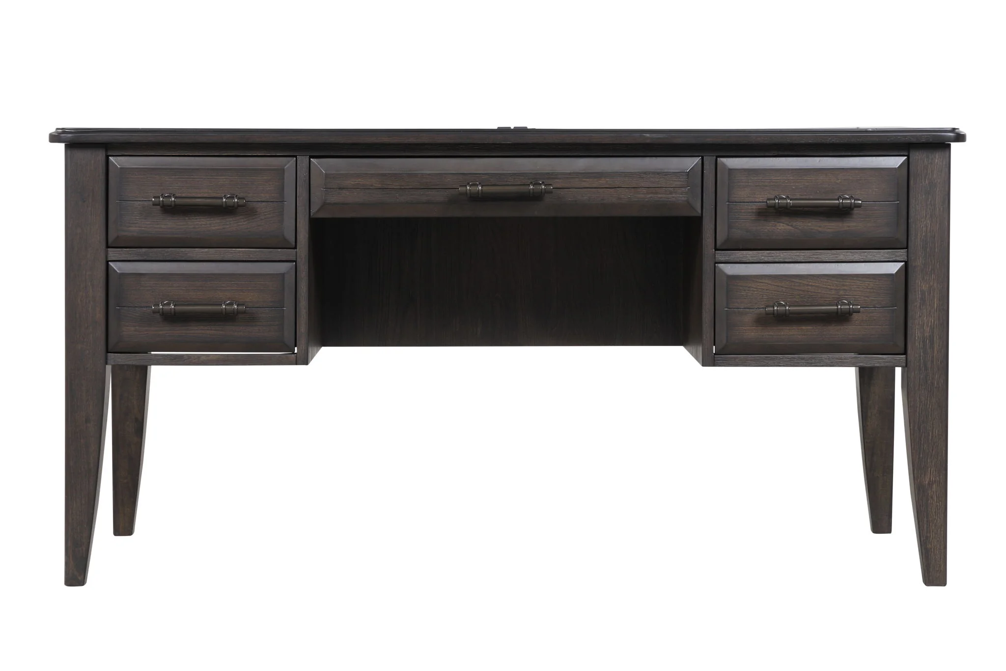 Bellamy Lane - 5 Drawer Desk - Mahogany - Image 3