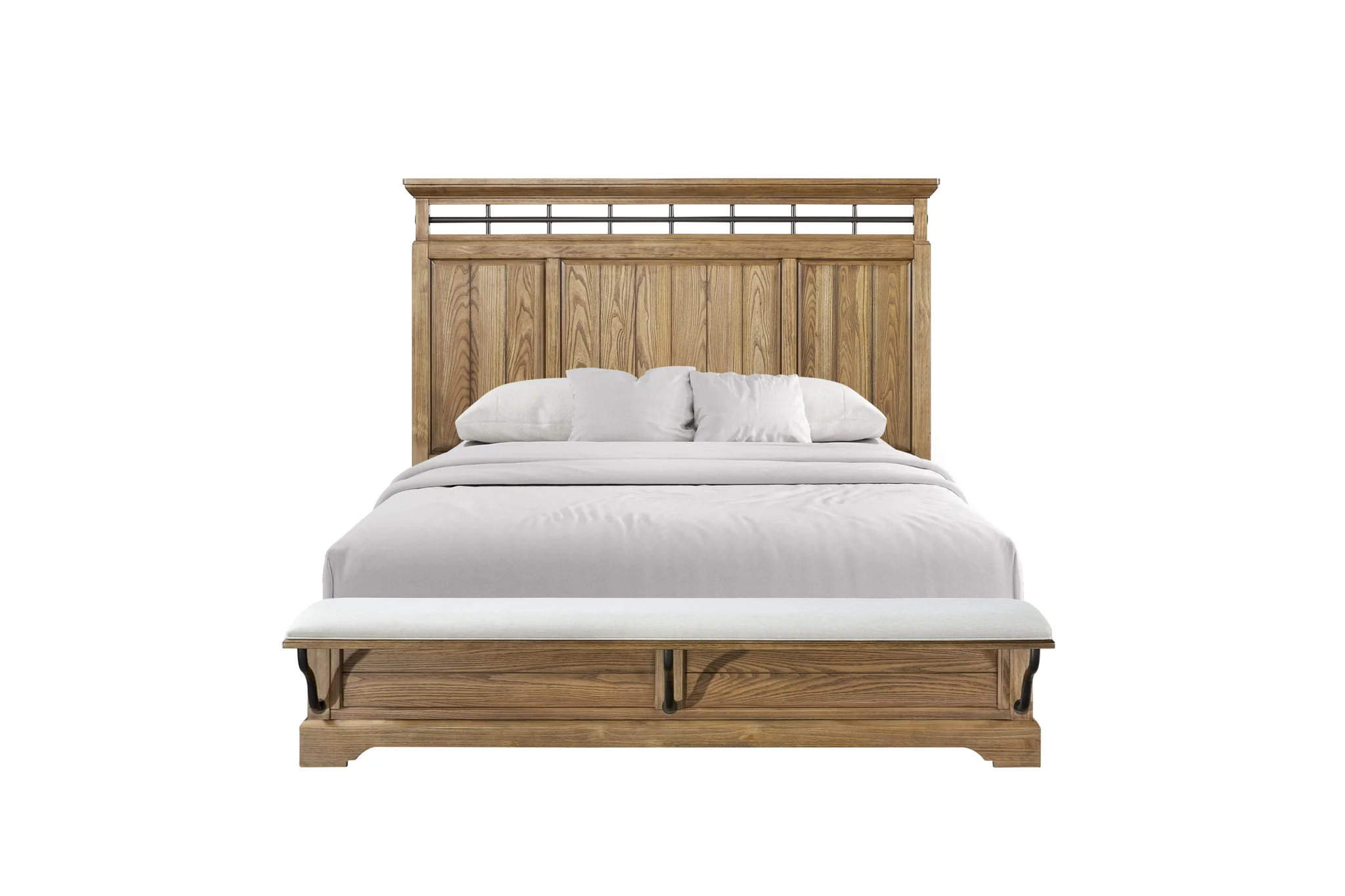 Bellamy Lane - Panel Bed With Bench - Image 3