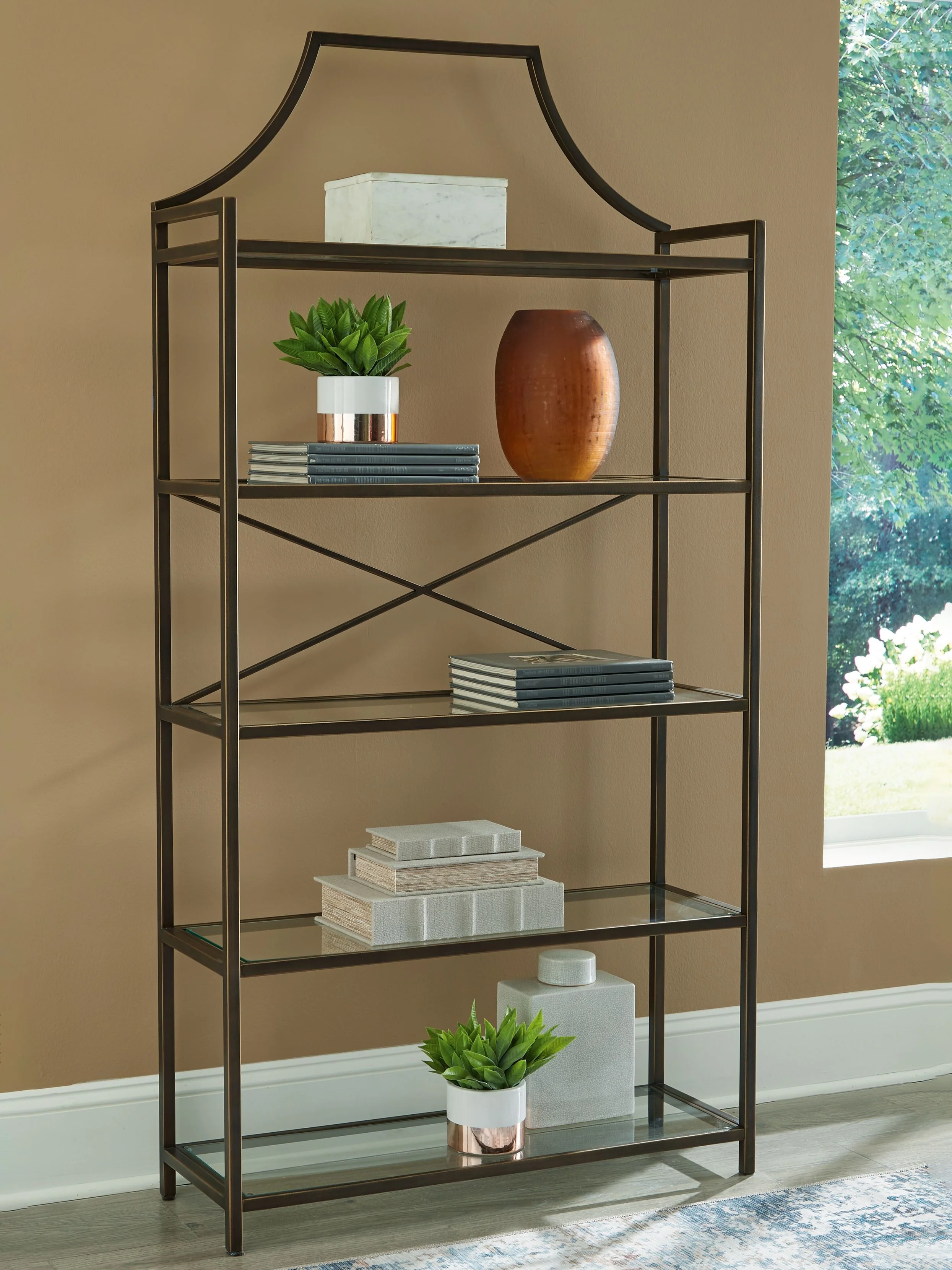 Bernonly - Bookcase - Antique Bronze Finish - Image 4