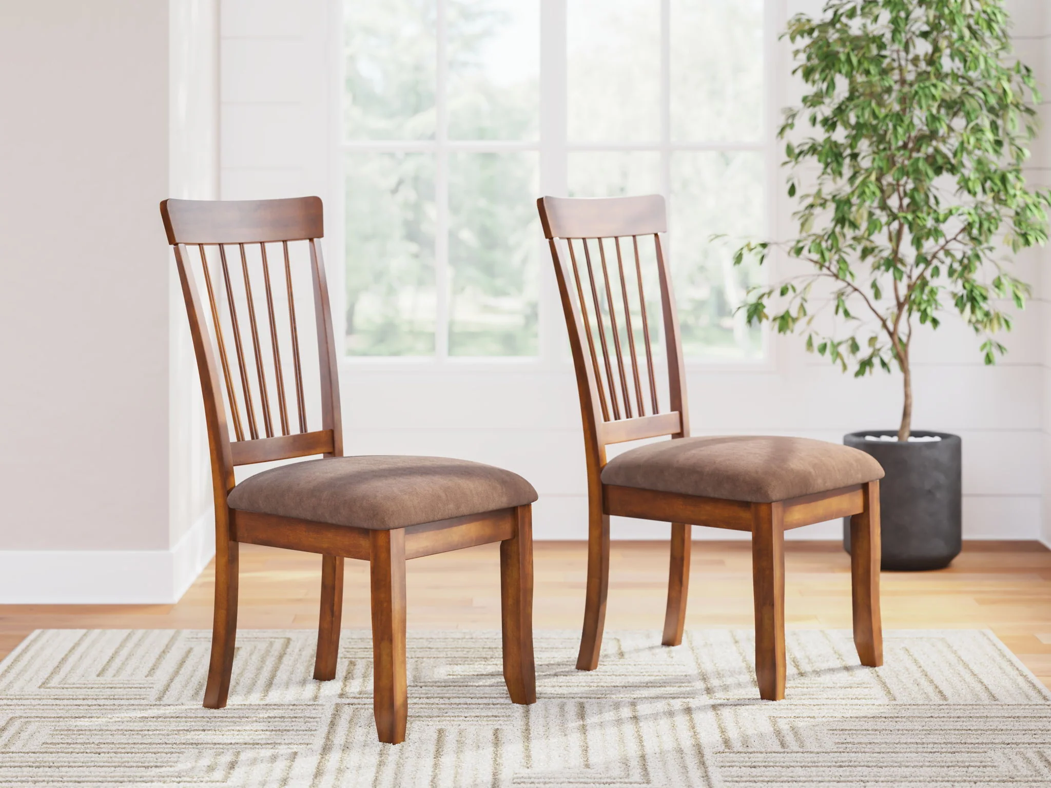 Berringer - Dining UPH Side Chair (Set of 2) - Rustic Brown - Image 4