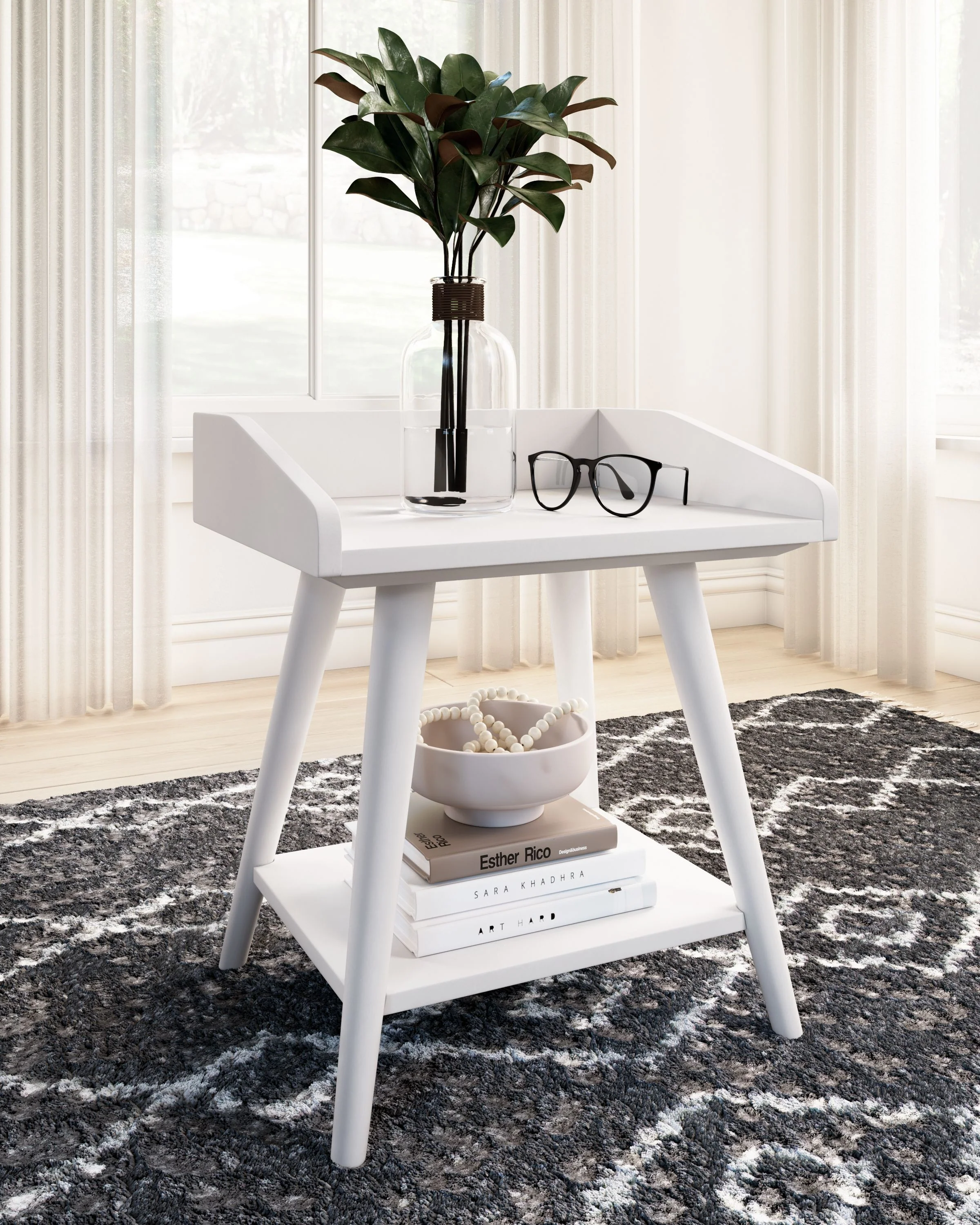 Blariden - Accent Table - White - Image 4
