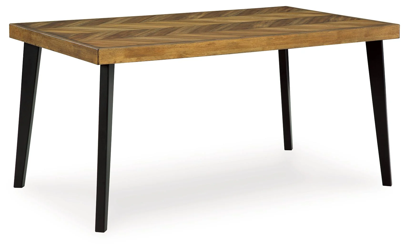 Blondon - Rectangular Drm Table Set (Set of 7) - Brown / Black - Image 4