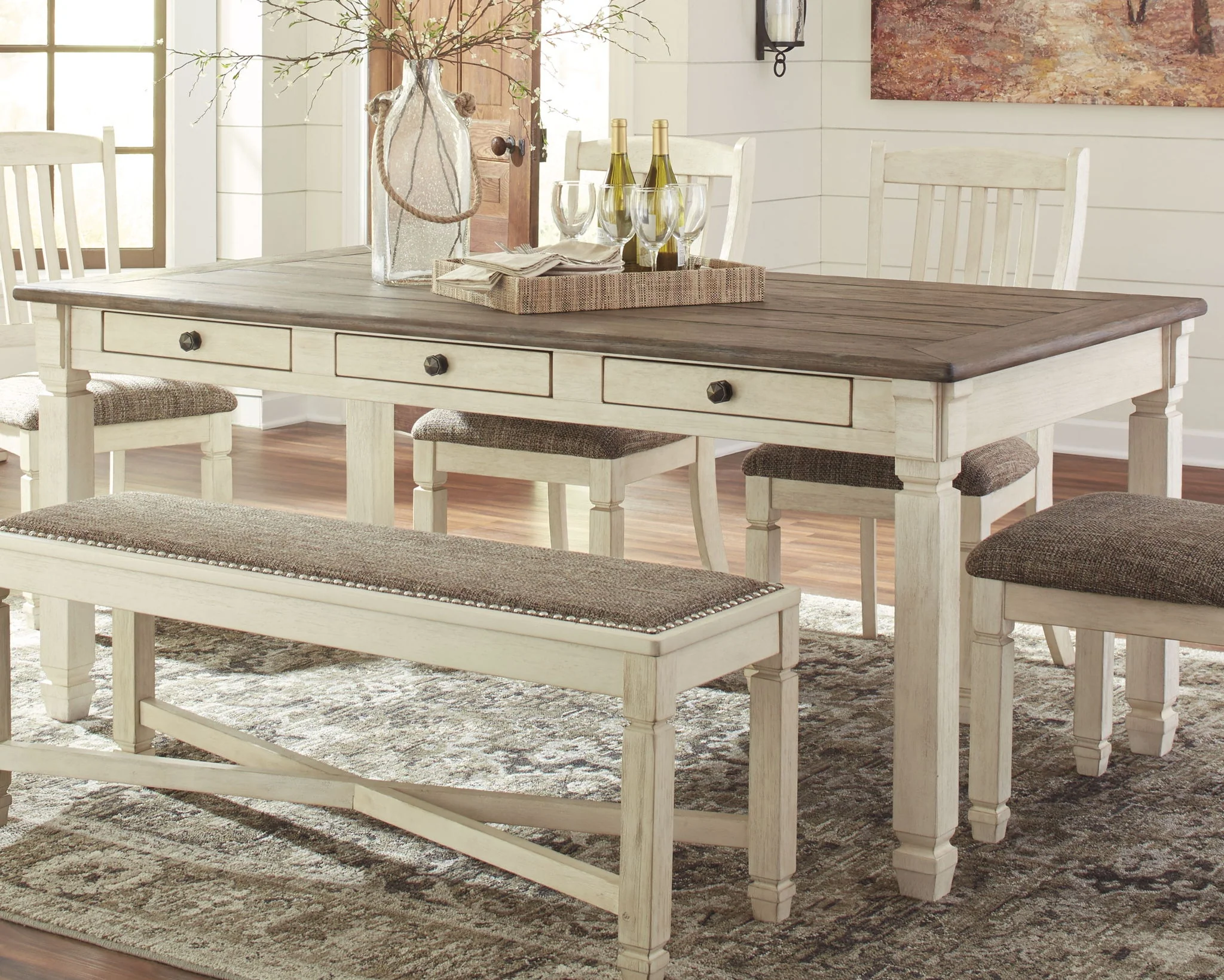 Bolanburg - Rectangular Dining Room Table - Beige - Image 2