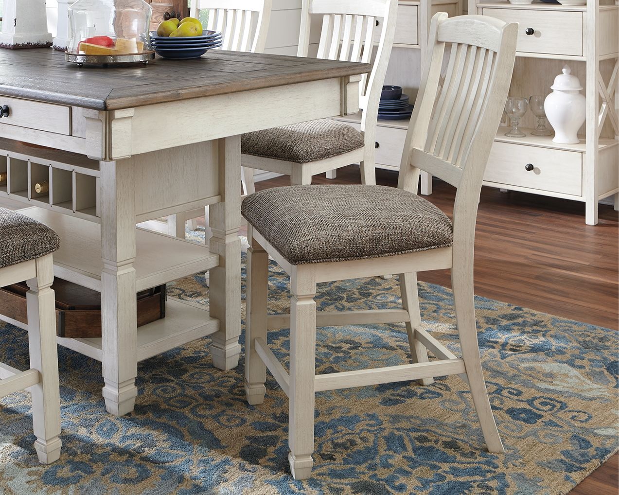 Bolanburg - Upholstered Barstool (Set of 2) - Beige - Image 3