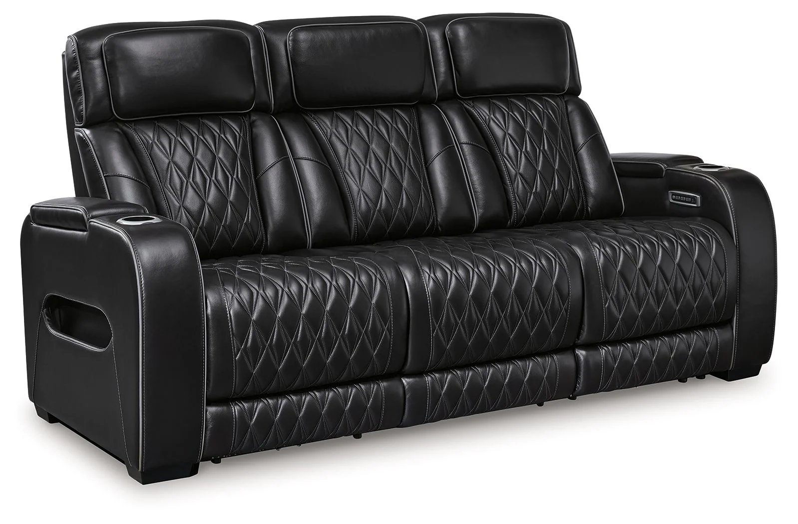 Boyington - 2 Pc. - Power Reclining Sofa And Loveseat - Black - Image 2
