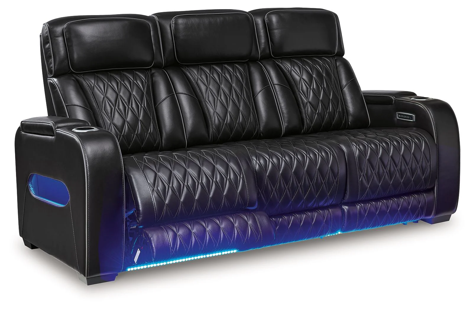 Boyington - 2 Pc. - Power Reclining Sofa And Loveseat - Black - Image 3