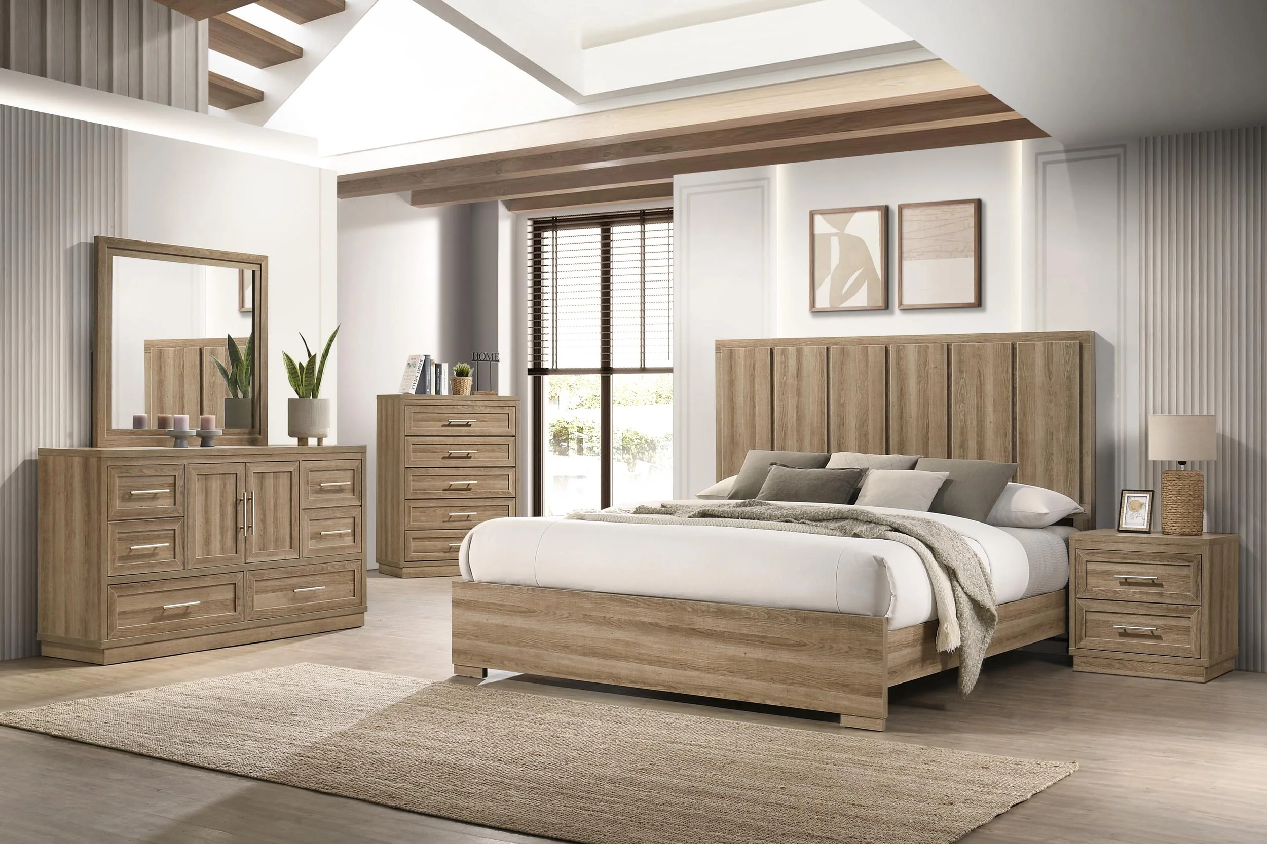 BR0332DUBR Dusty Brown Bedroom Suites