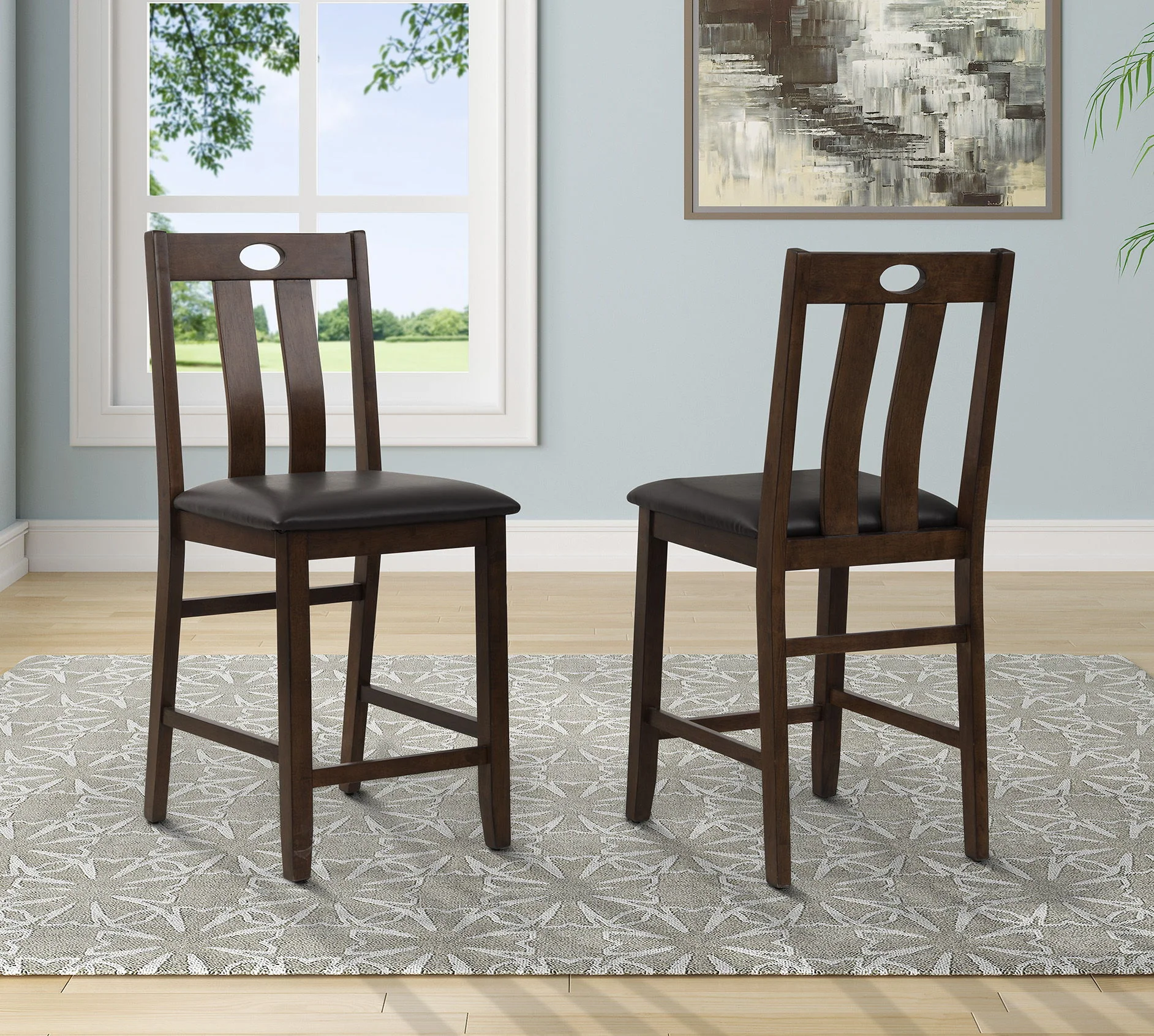 Bristol - 5 Piece Dining Table Set - Cherry - Image 3